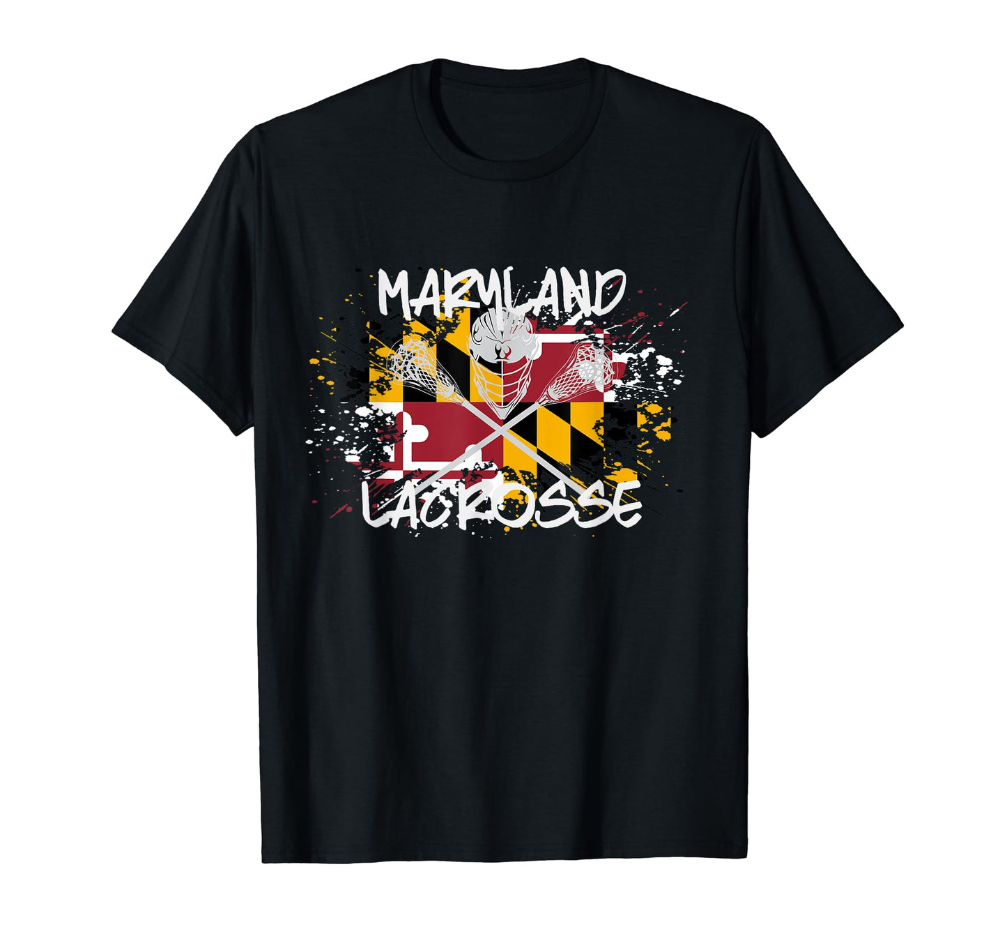 Maryland Lacrosse Dad Sticks Crossed Lax T-Shirt - Unique Graphic Unisex - T-Shirt, Sweatshirt, Hoodie