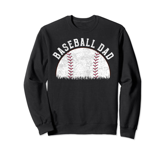 Baseball Father Mens Softball Fathers Sweatshirt - Streetwear Style Unisex - T-Shirt, Sweatshirt, Hoodie