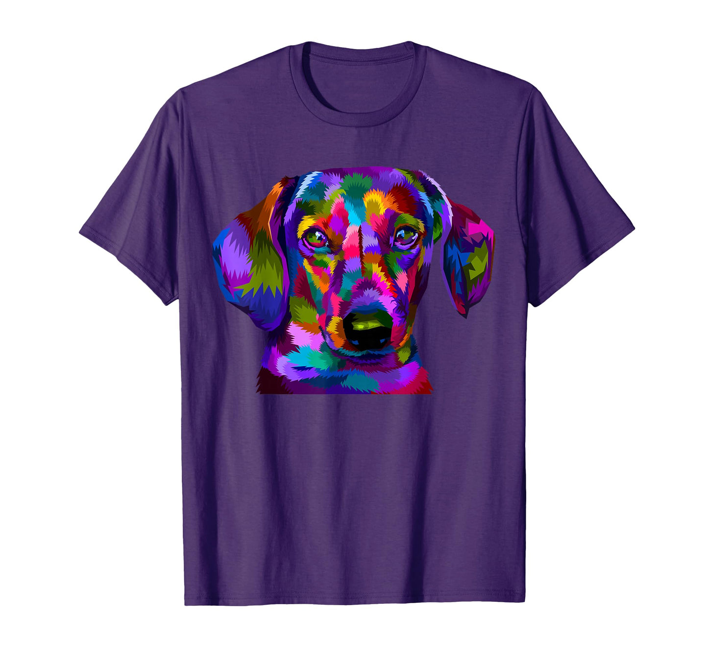 Dachshund Pop Art Portrait Colorful Art Dog T-Shirt - Graphic Print Unisex - T-Shirt, Sweatshirt, Hoodie