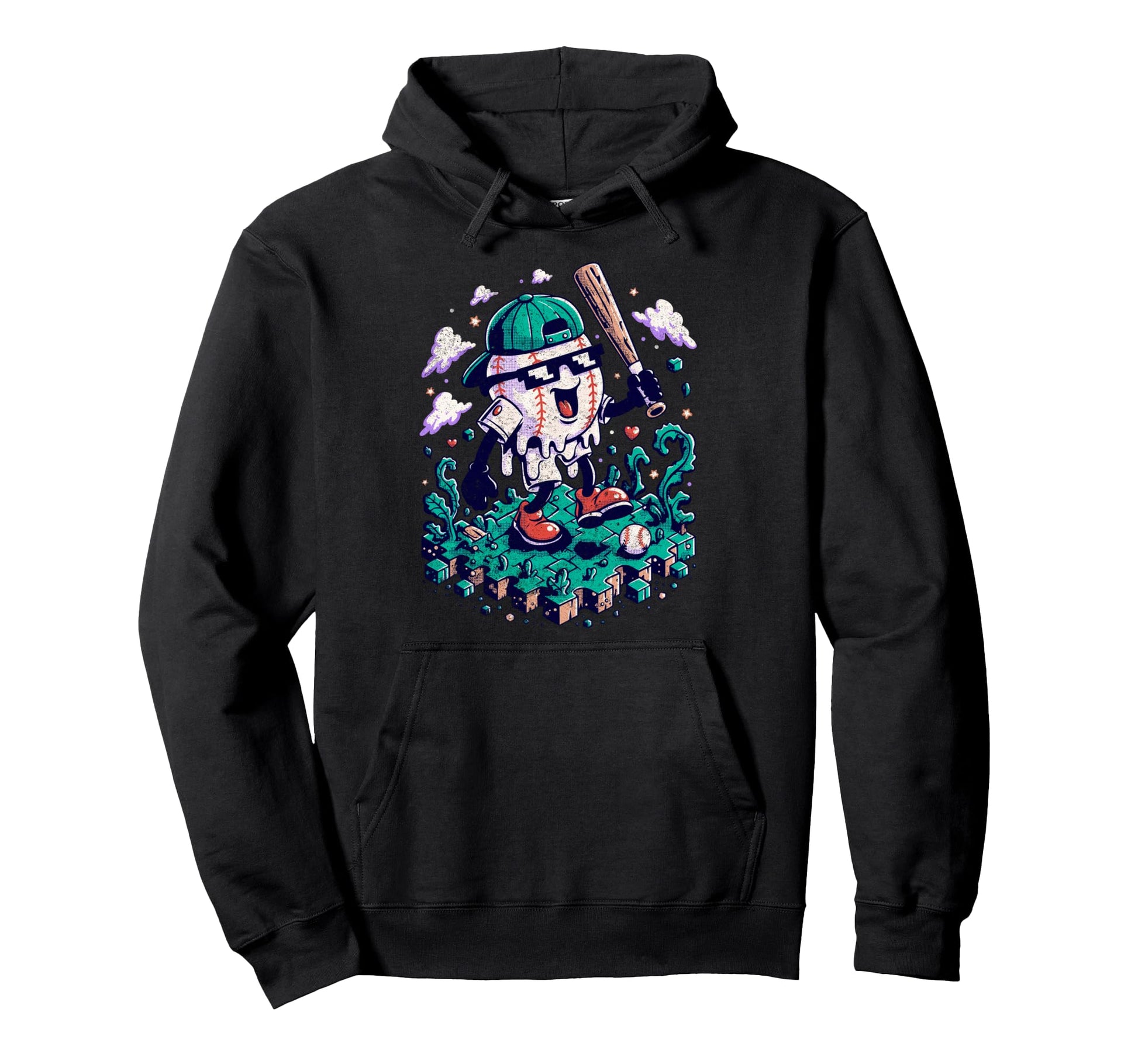 Baseball Drip Gamer Gifts T-Shirt - Unique Graphic Men Women - T-Shirt, Sweatshirt, Hoodie