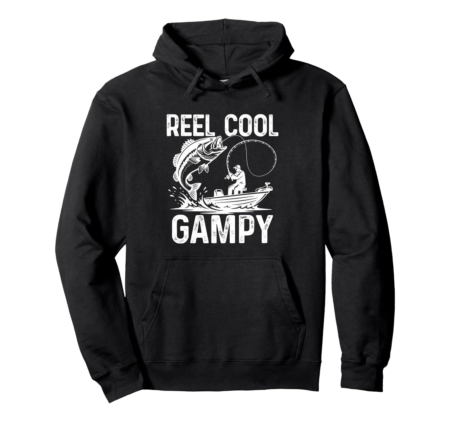 Reel Gampy Fishing Gifts Fathers Hoodie - Casual Everyday Wear Men Women - T-Shirt, Sweatshirt, Hoodie