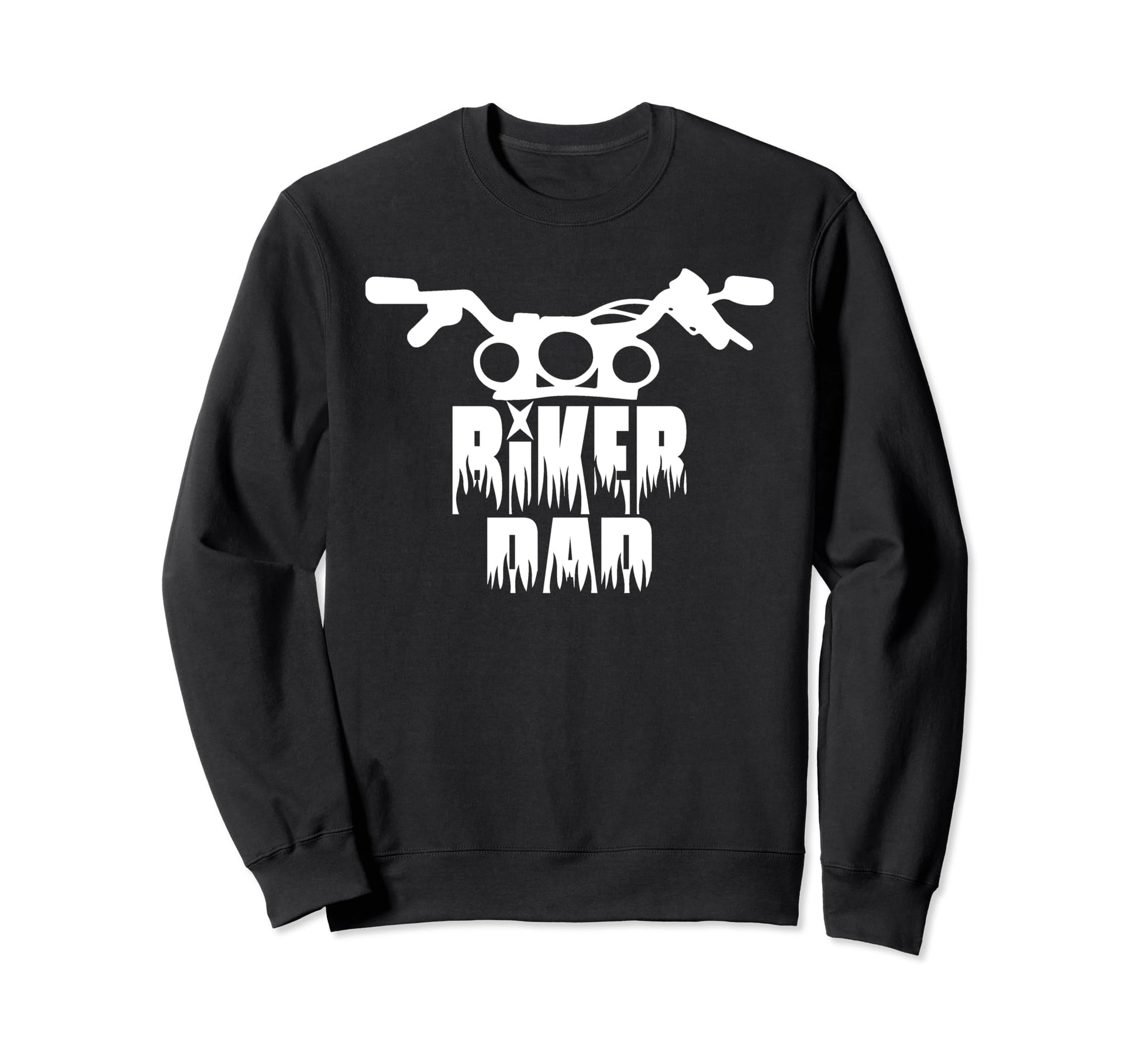 Motorcycle Biker Dad Father Gift Sweatshirt - Minimalist Print Men Women - T-Shirt, Sweatshirt, Hoodie
