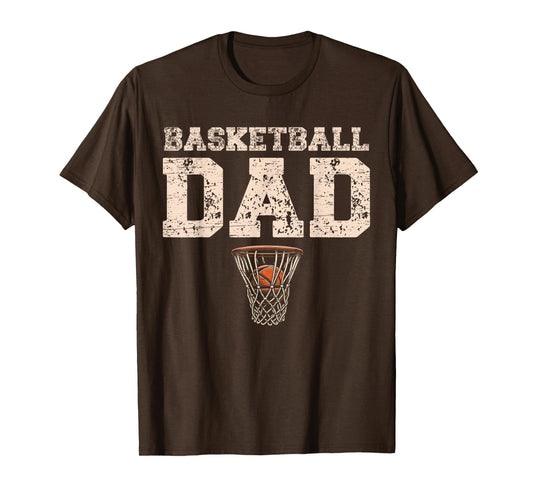 Basketball Dad Sport Father Pride Hoodie - Minimalist Print for Adults - T-Shirt, Sweatshirt, Hoodie