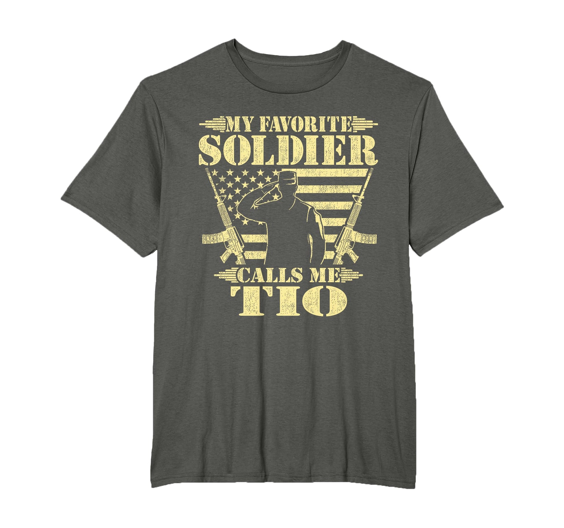 My Favorite Soldier Calls Me Tio T-Shirt - Custom Art Print Men Women - T-Shirt, Sweatshirt, Hoodie