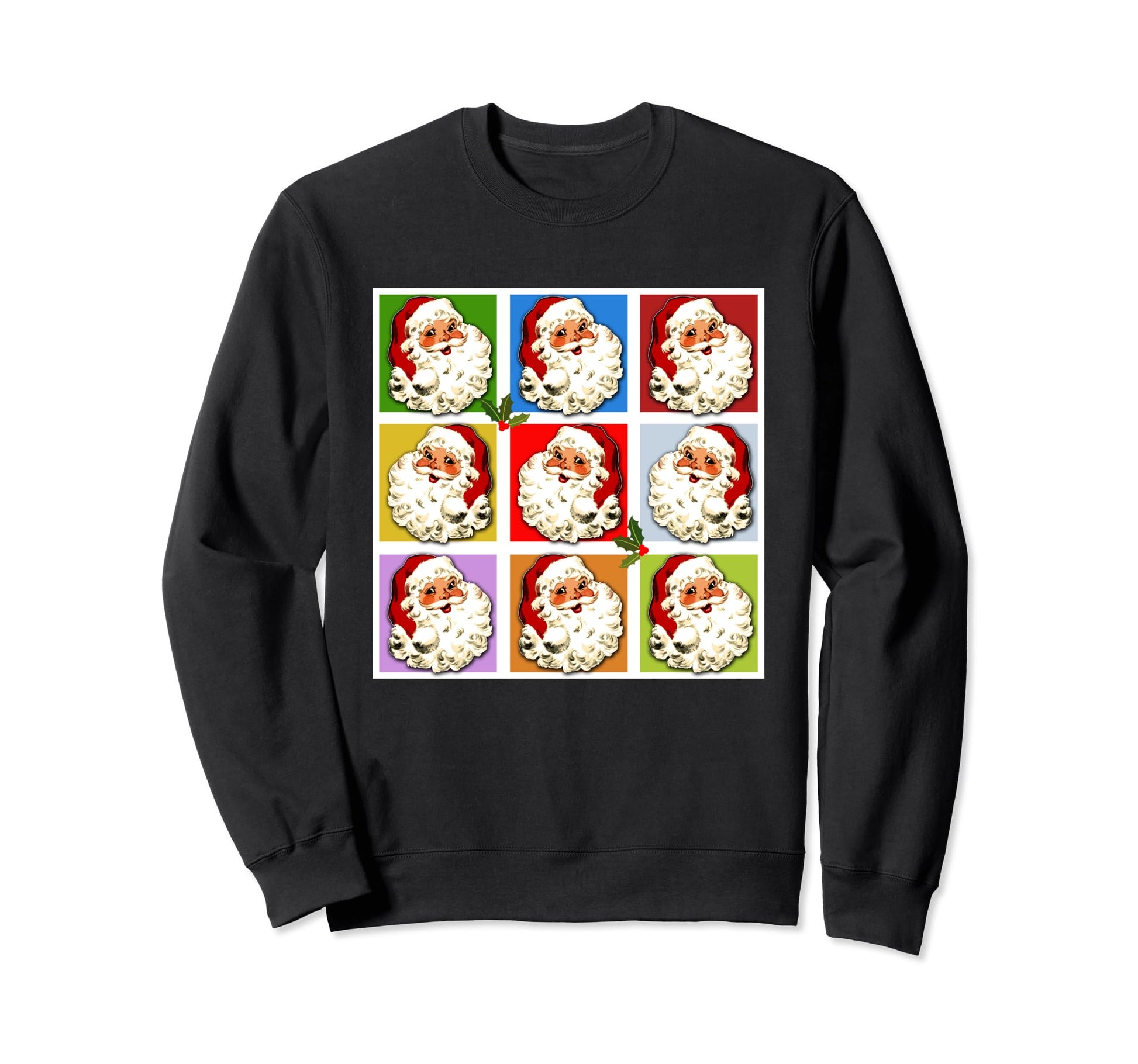 Santa Claus Pop Art Santa Sweatshirt - Graphic Print Men Women - T-Shirt, Sweatshirt, Hoodie