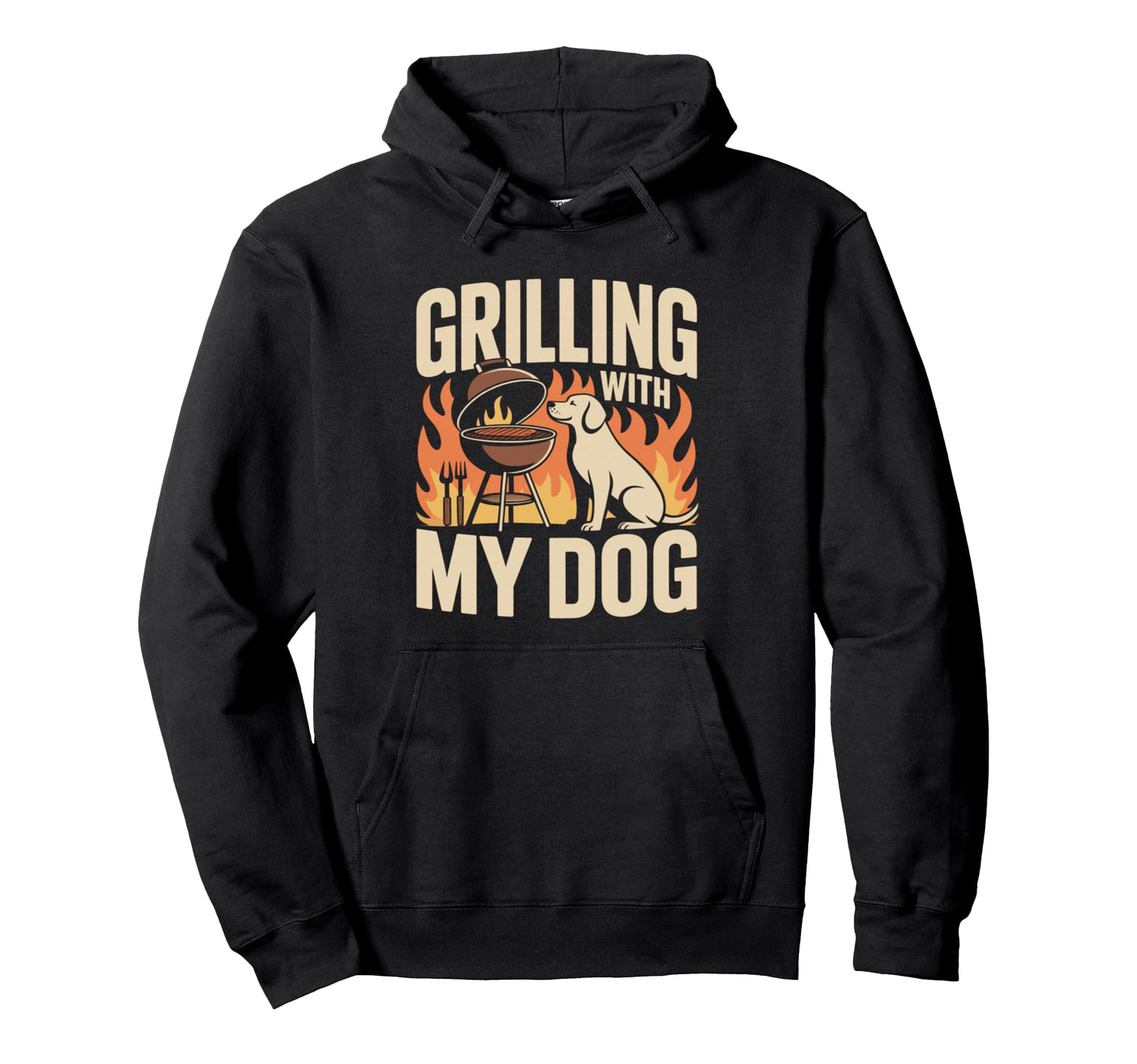 Grilling My Dog Funny Bbq Cookout Lover Hoodie - Minimalist Print Men Women - T-Shirt, Sweatshirt, Hoodie