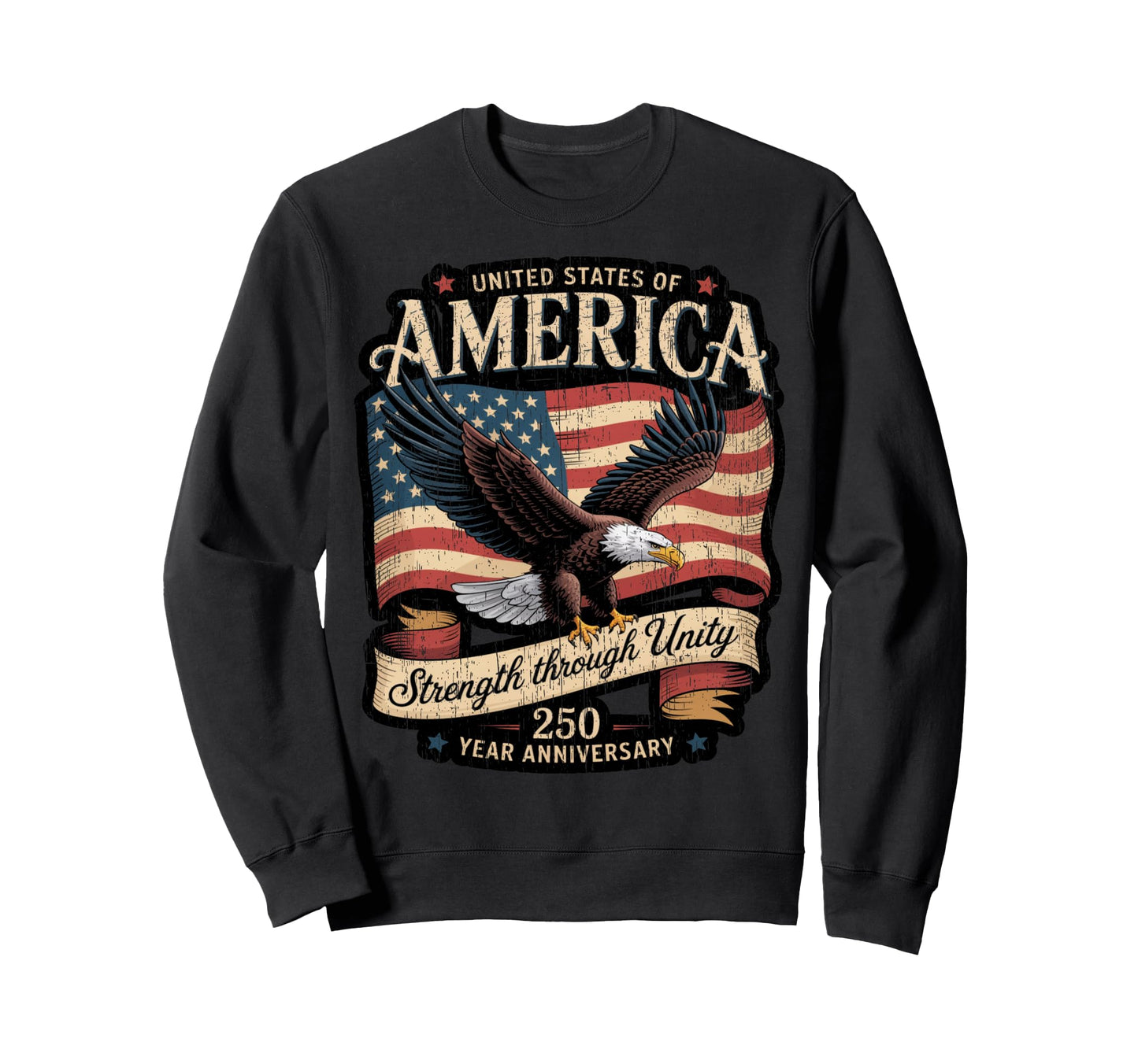 United States 250 Year Anniversary Hoodie - Novelty Apparel for Adults - T-Shirt, Sweatshirt, Hoodie