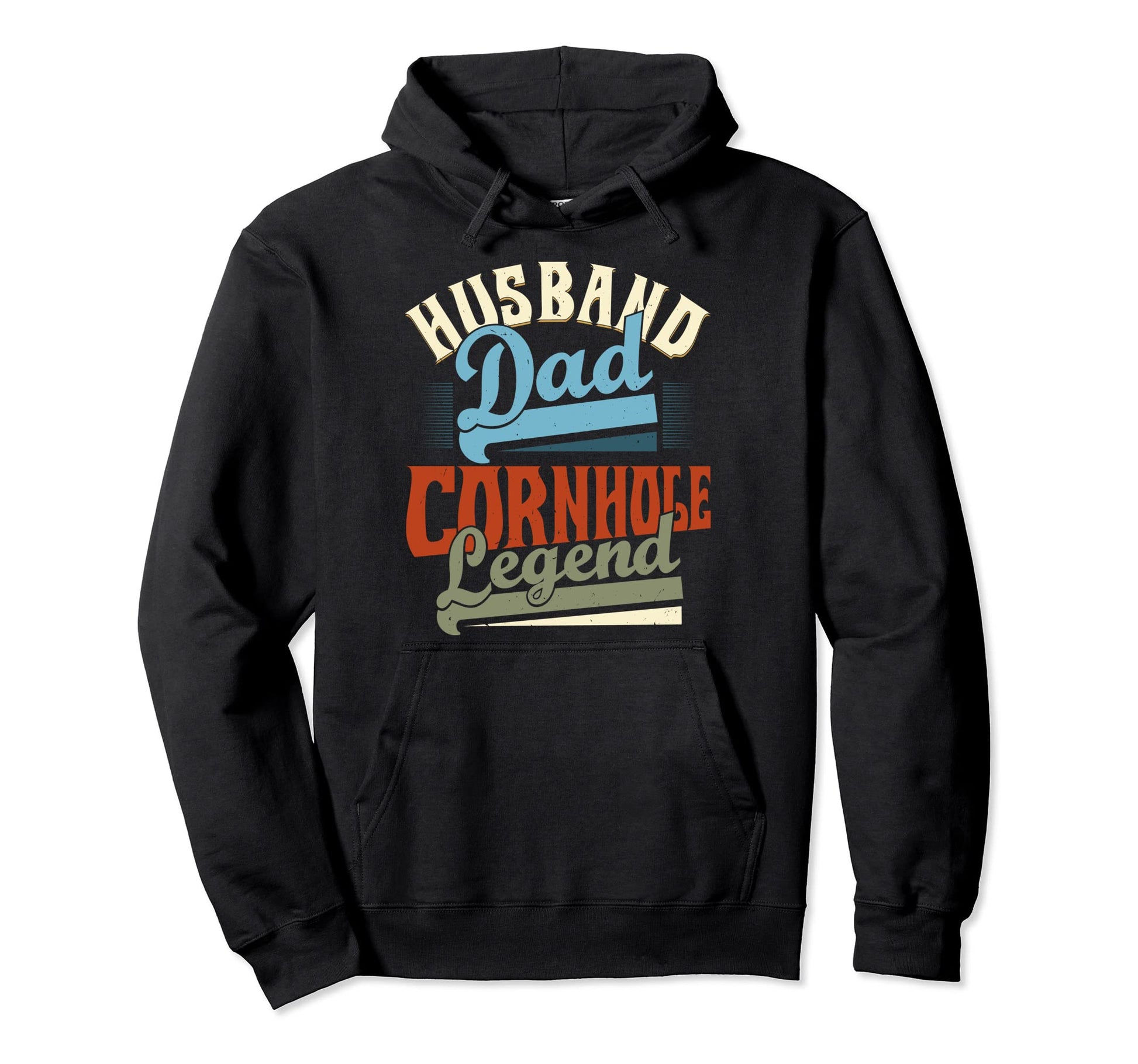 Husband Dad Cornhole Legend Cornhole Player Hoodie - Trendy Graphic Unisex - T-Shirt, Sweatshirt, Hoodie