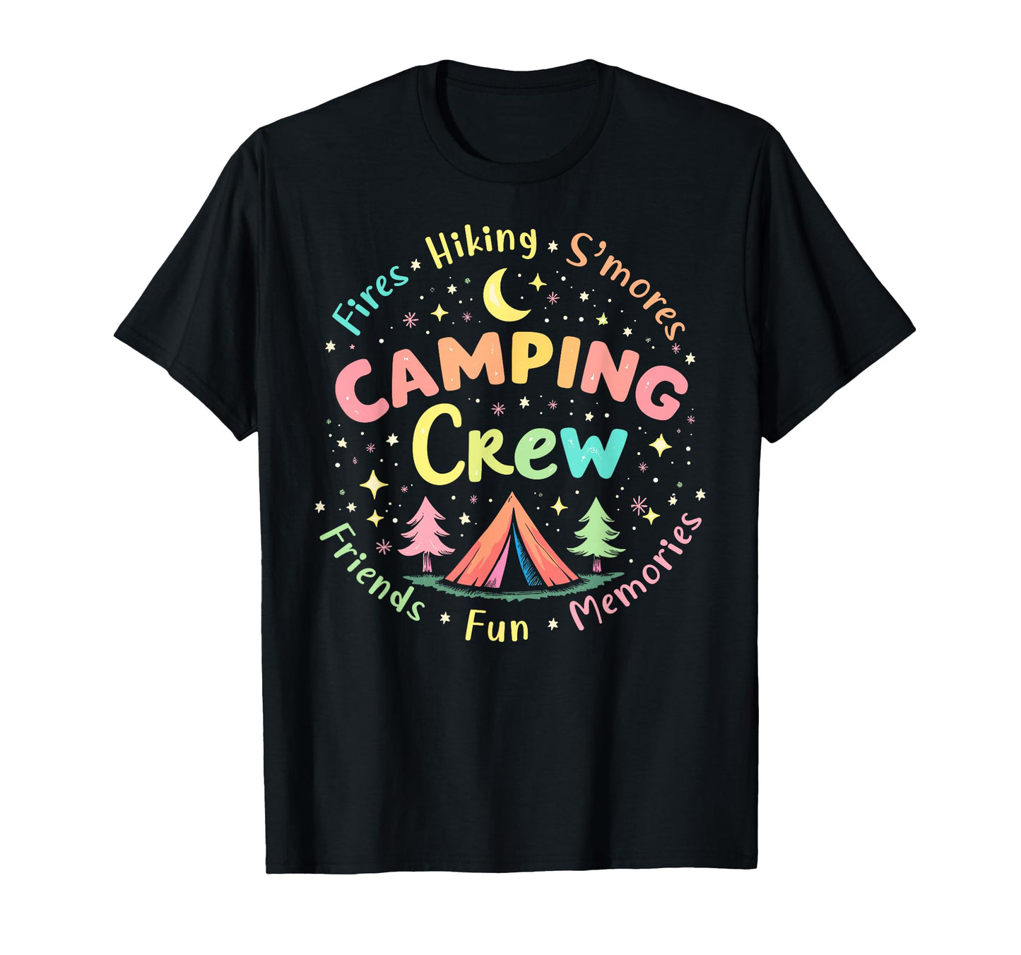 Camping Crew Group Matching Funny T-Shirt - Aesthetic Graphic for Adults - T-Shirt, Sweatshirt, Hoodie