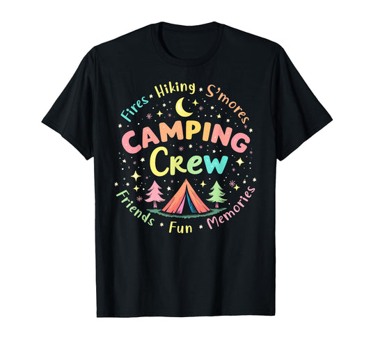 Camping Crew Group Matching Funny T-Shirt - Aesthetic Graphic for Adults - T-Shirt, Sweatshirt, Hoodie