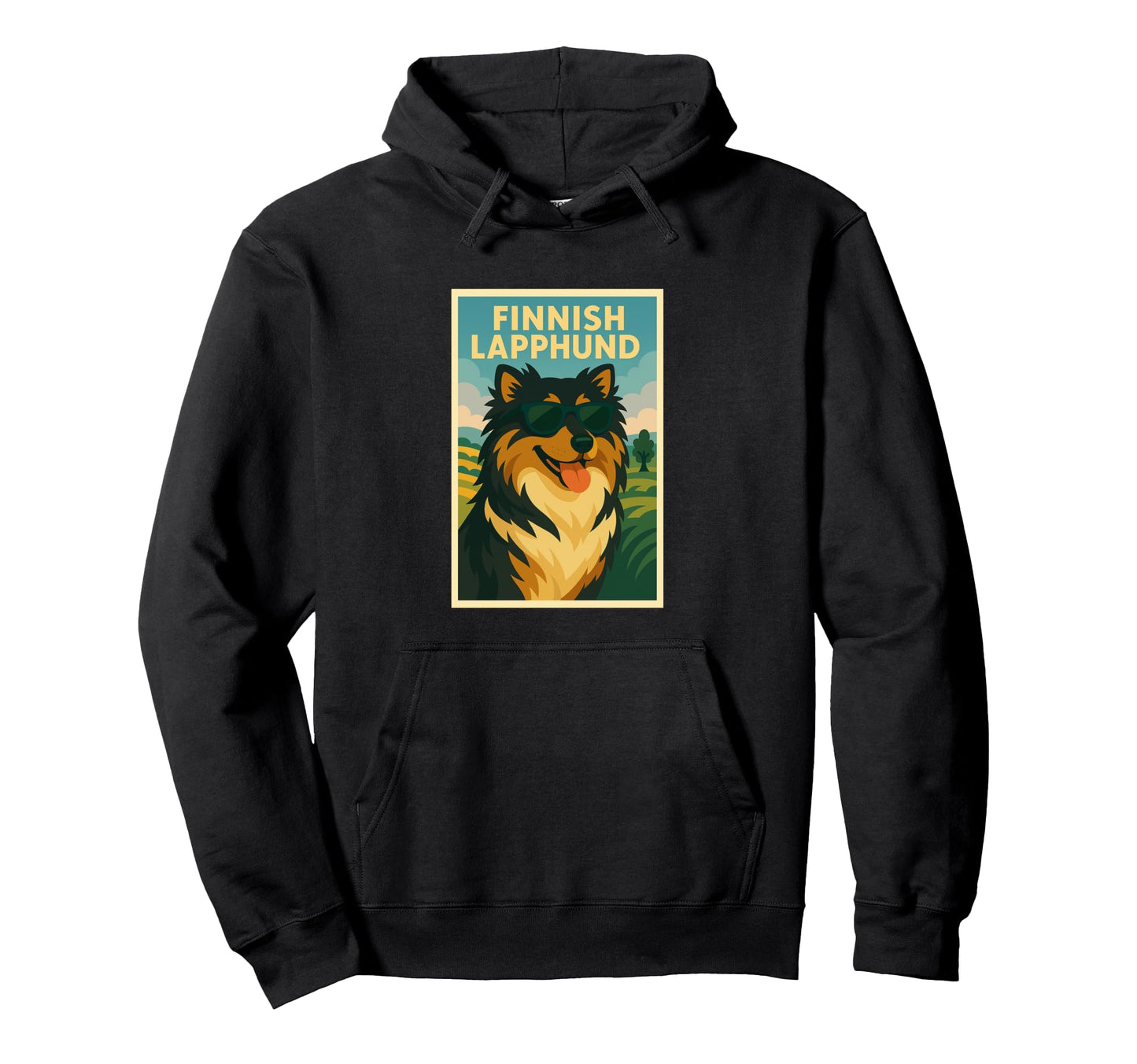 Finnish Lapphund Art Minimalist Pop Art Hoodie - Streetwear Style Unisex - T-Shirt, Sweatshirt, Hoodie