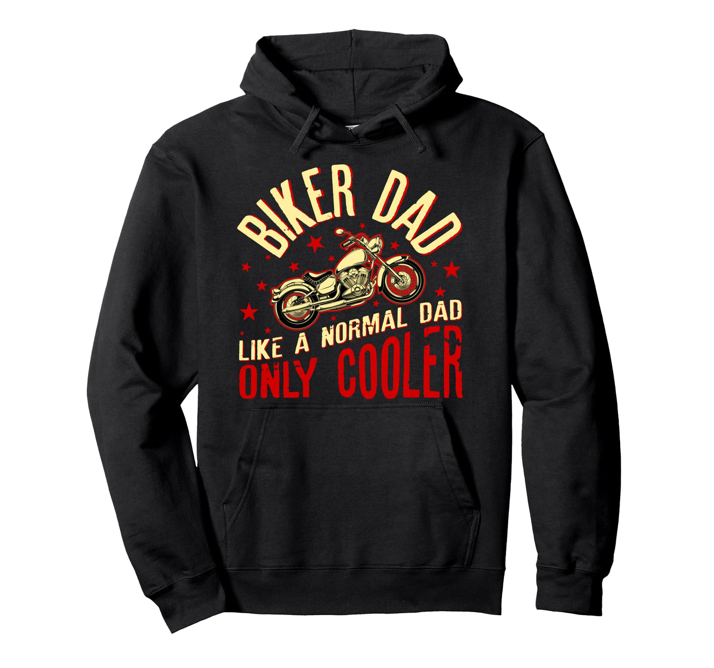 Biker Dad Motorcyle Funny Grandpas Hoodie - Custom Art Print Men Women - T-Shirt, Sweatshirt, Hoodie