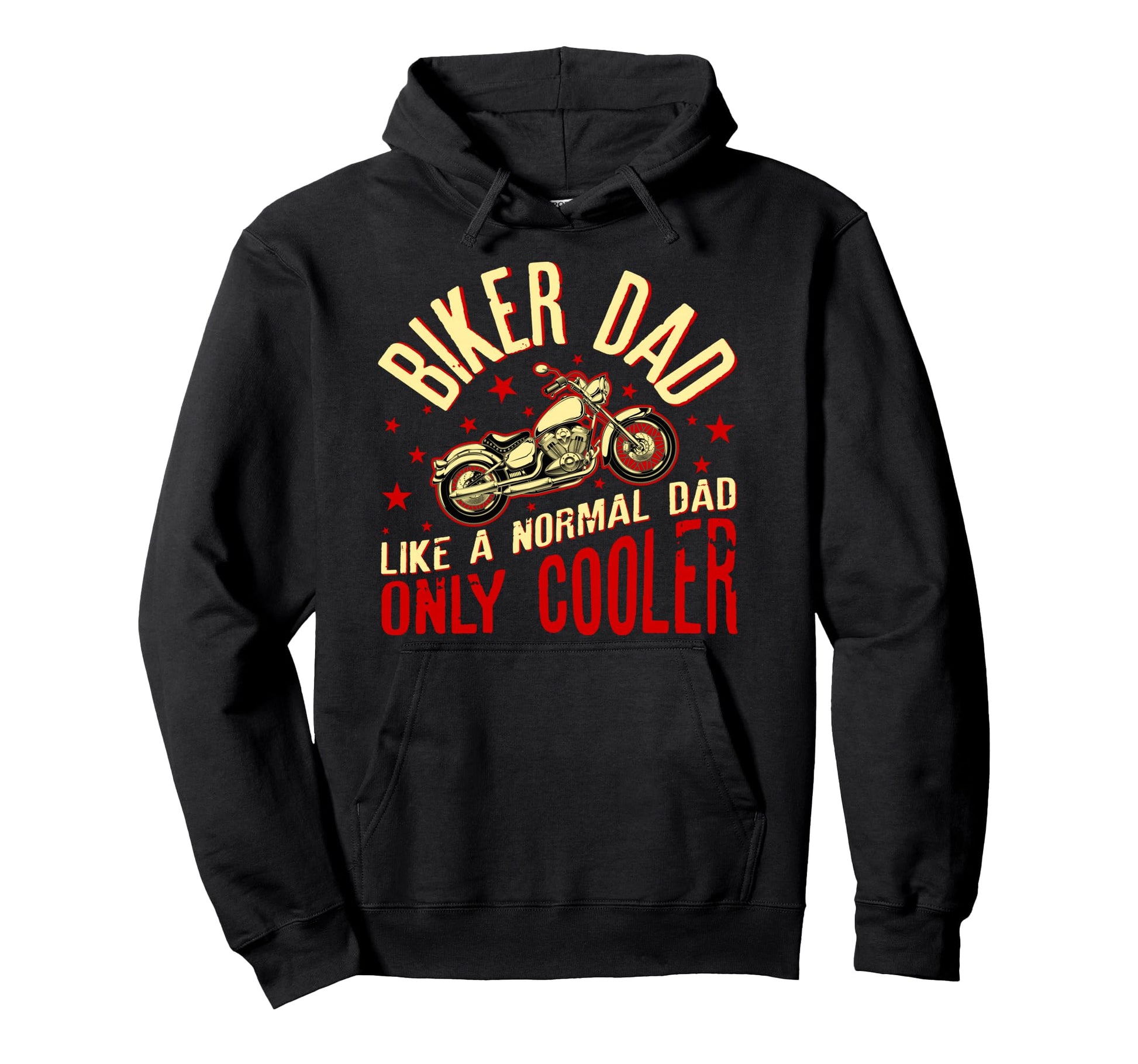 Biker Dad Motorcyle Funny Grandpas Hoodie - Custom Art Print Men Women - T-Shirt, Sweatshirt, Hoodie