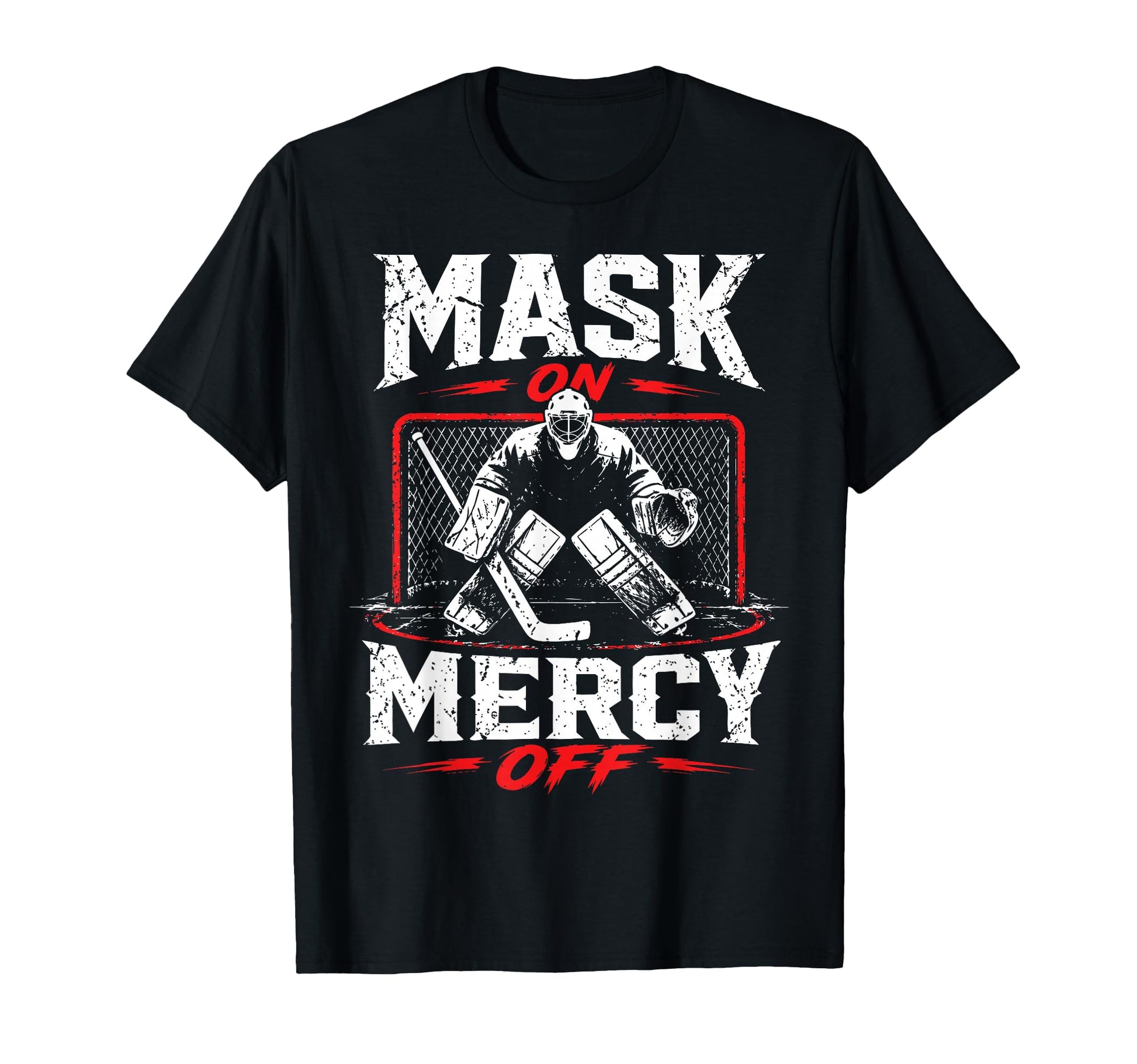 Ice Hockey Goalkeeper Mask Hockey T-Shirt - Casual Everyday Wear Men Women - T-Shirt, Sweatshirt, Hoodie