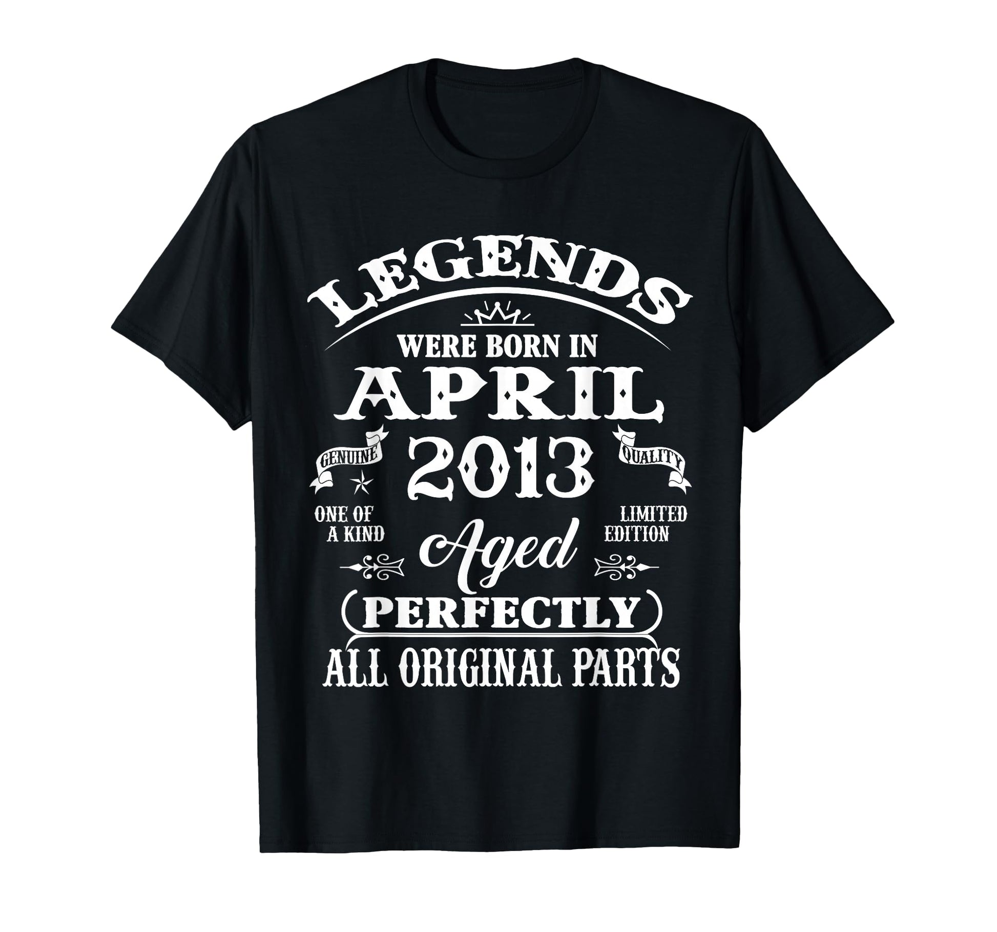13Th Birthday Gift Legend Born April T-Shirt - Trendy Graphic Men Women - T-Shirt, Sweatshirt, Hoodie