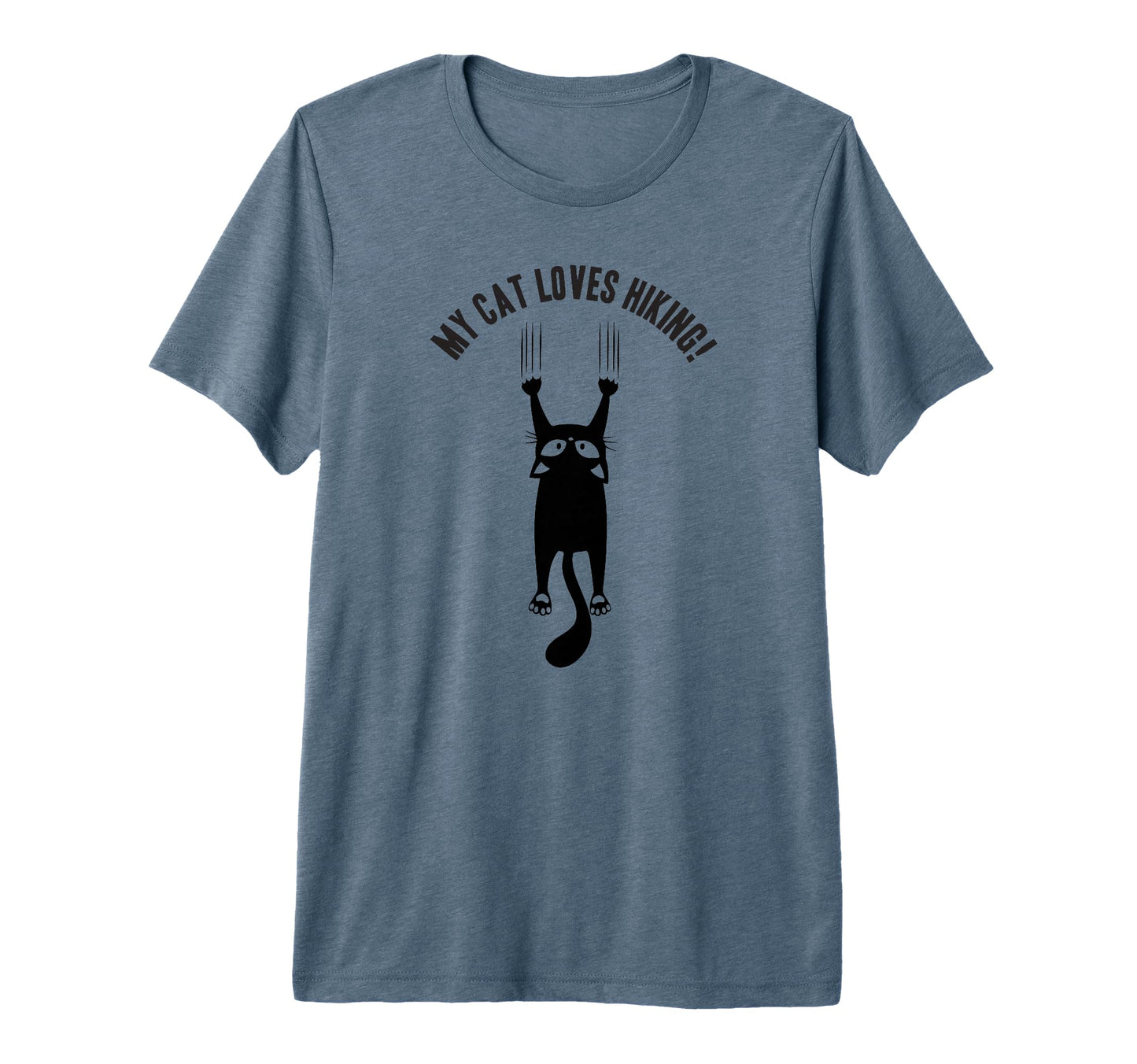 My Cat Loves Hiking Funny Human Cat T-Shirt - Aesthetic Graphic for Adults - T-Shirt, Sweatshirt, Hoodie