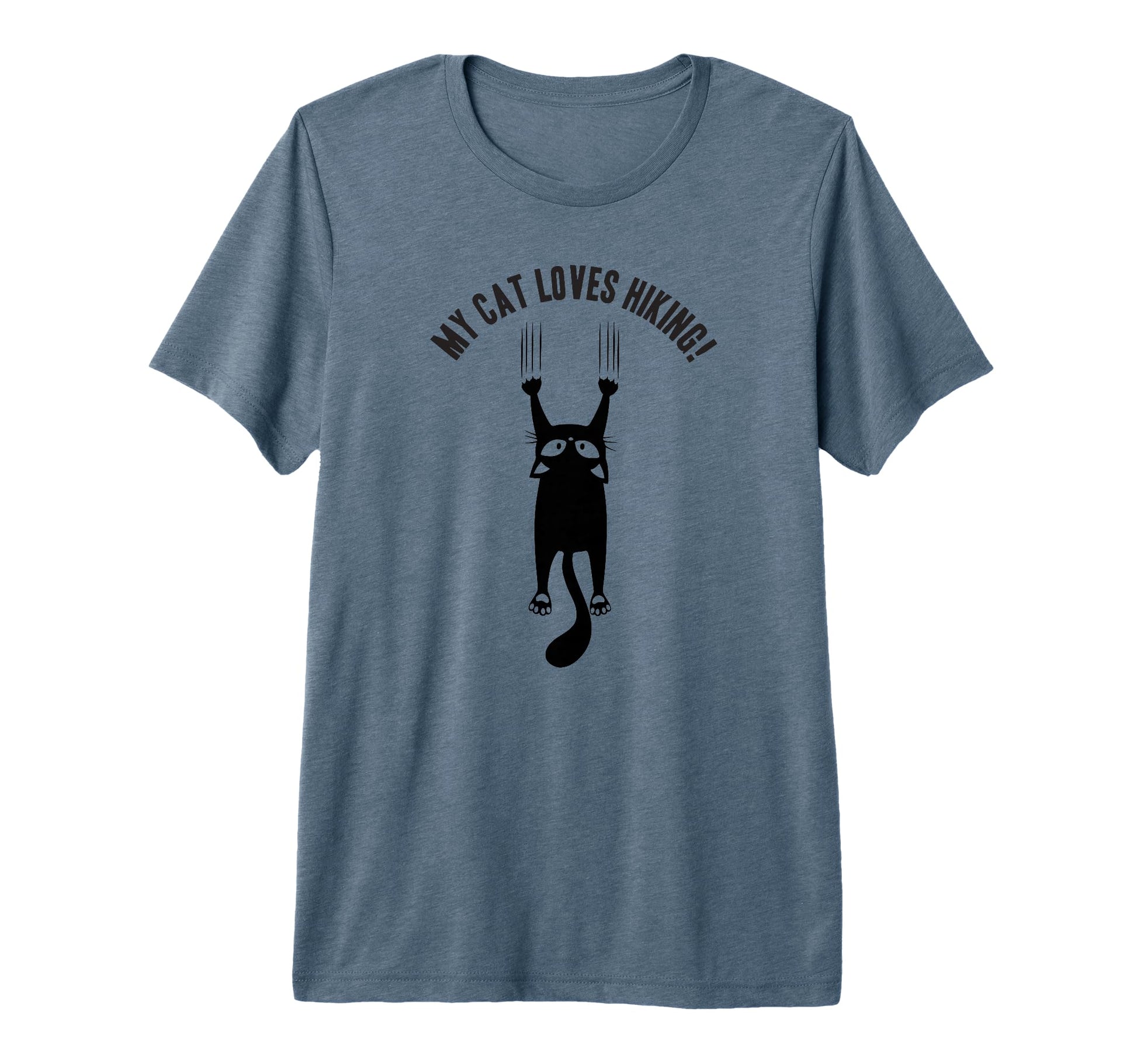 My Cat Loves Hiking Funny Human Cat T-Shirt - Aesthetic Graphic for Adults - T-Shirt, Sweatshirt, Hoodie
