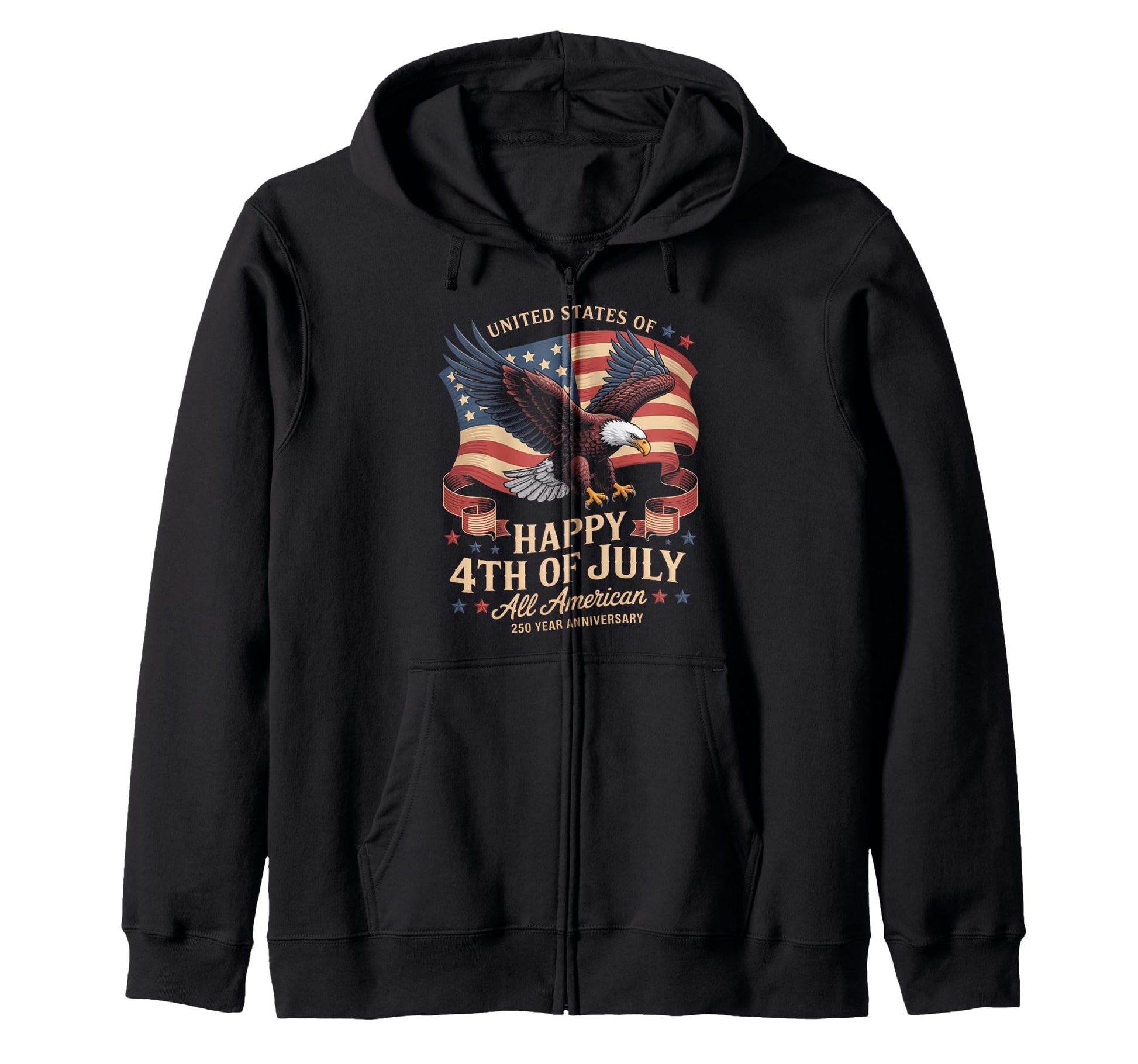 United States 250 Year Anniversary Brand Hoodie - Fun Novelty Design Unisex - T-Shirt, Sweatshirt, Hoodie
