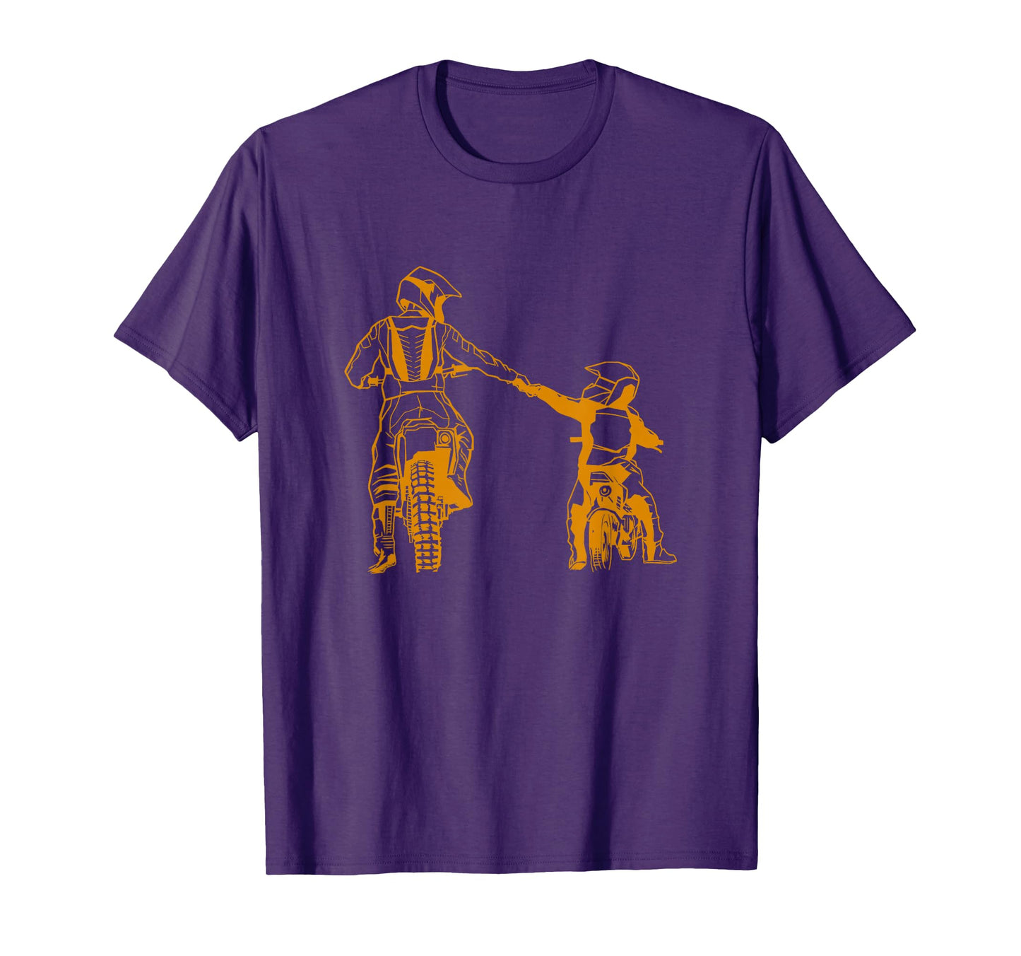Motocross As Father As Son Gift T-Shirt - Novelty Apparel for Adults - T-Shirt, Sweatshirt, Hoodie
