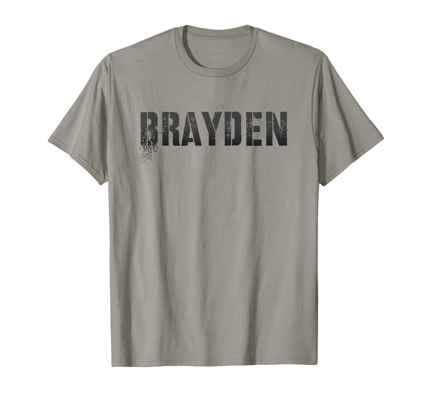 First Name Brayden Military T-Shirt - Custom Art Print Men Women - T-Shirt, Sweatshirt, Hoodie