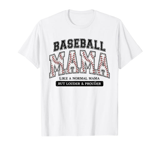Baseball Mama Like Normal Mama But T-Shirt - Aesthetic Graphic Men Women - T-Shirt, Sweatshirt, Hoodie