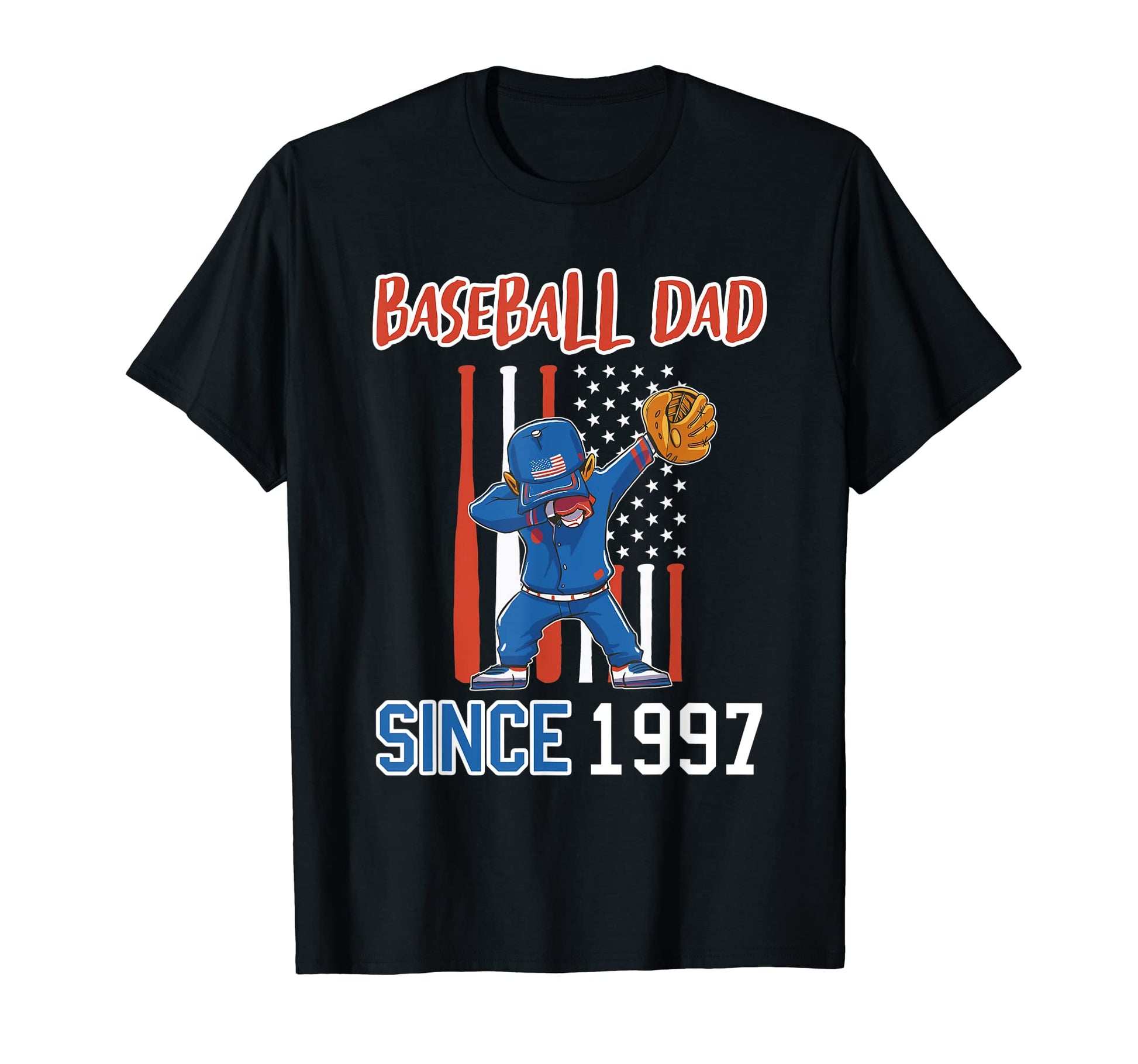 Baseball Dad Since 1997 T-Shirt - Aesthetic Graphic for Adults - T-Shirt, Sweatshirt, Hoodie