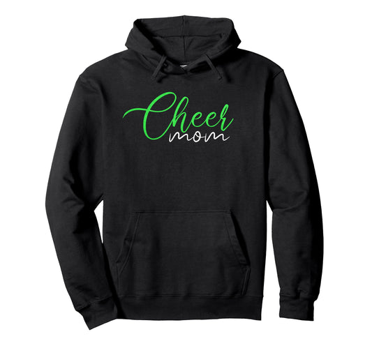 Cheer Mom Bright Neon Green Allstar Hoodie - Minimalist Print Men Women - T-Shirt, Sweatshirt, Hoodie