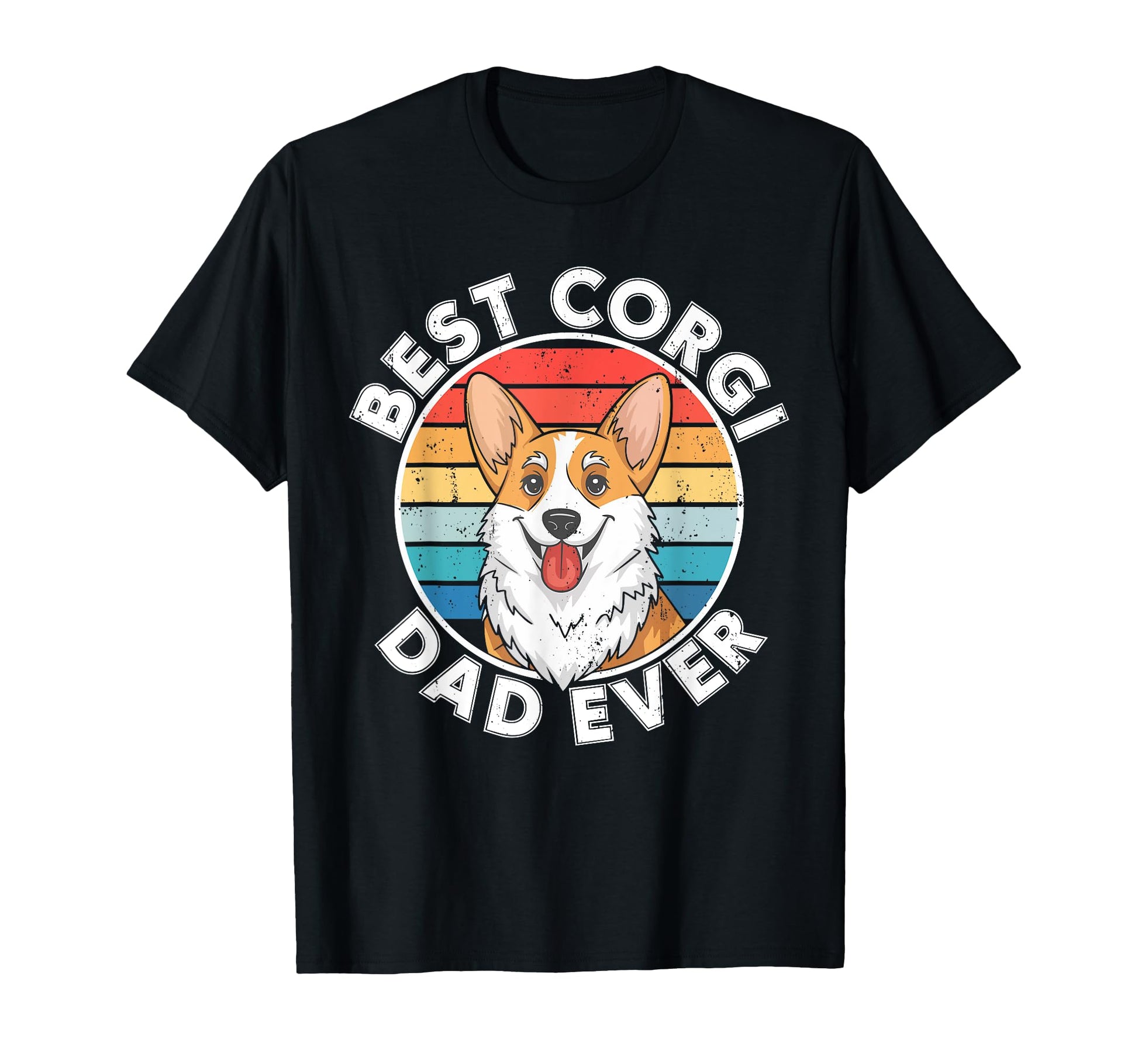 Best Corgi Dad Ever Daddy Dog Lover T-Shirt - Unique Graphic Unisex - T-Shirt, Sweatshirt, Hoodie