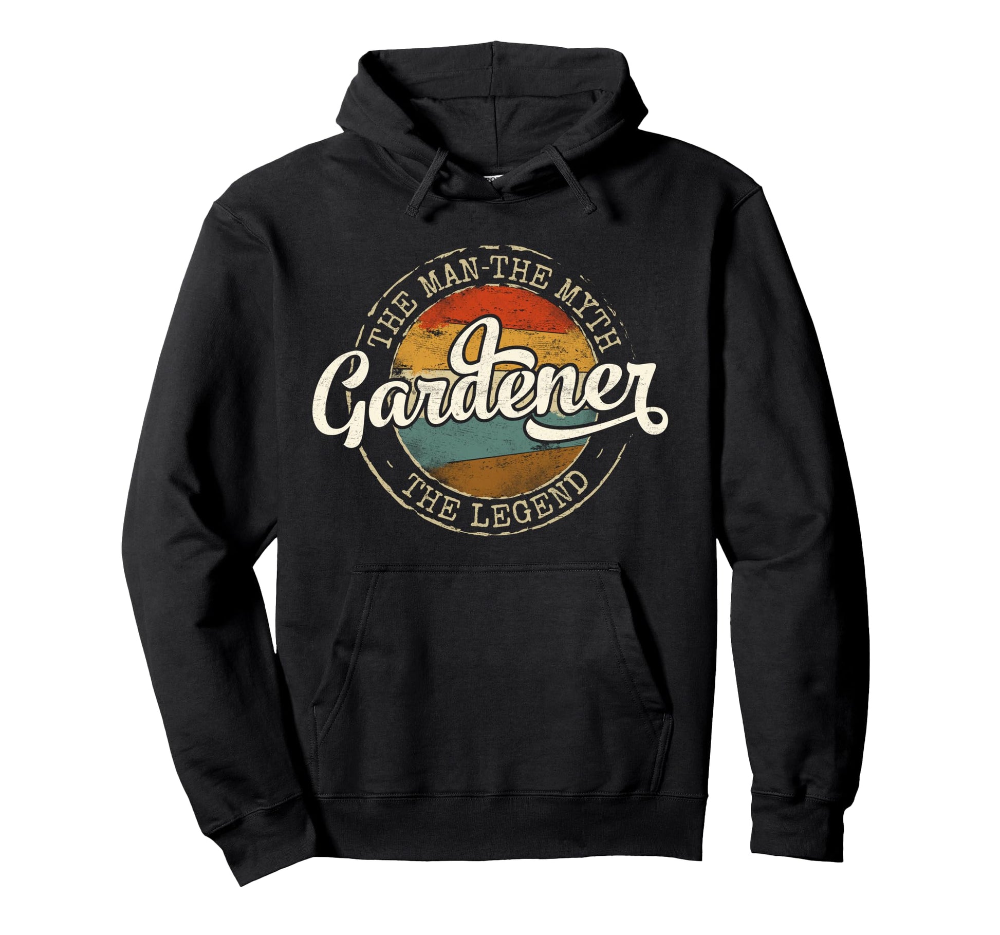 Gardener Myth Legend Stamp Gardening Hoodie - Custom Art Print Men Women - T-Shirt, Sweatshirt, Hoodie