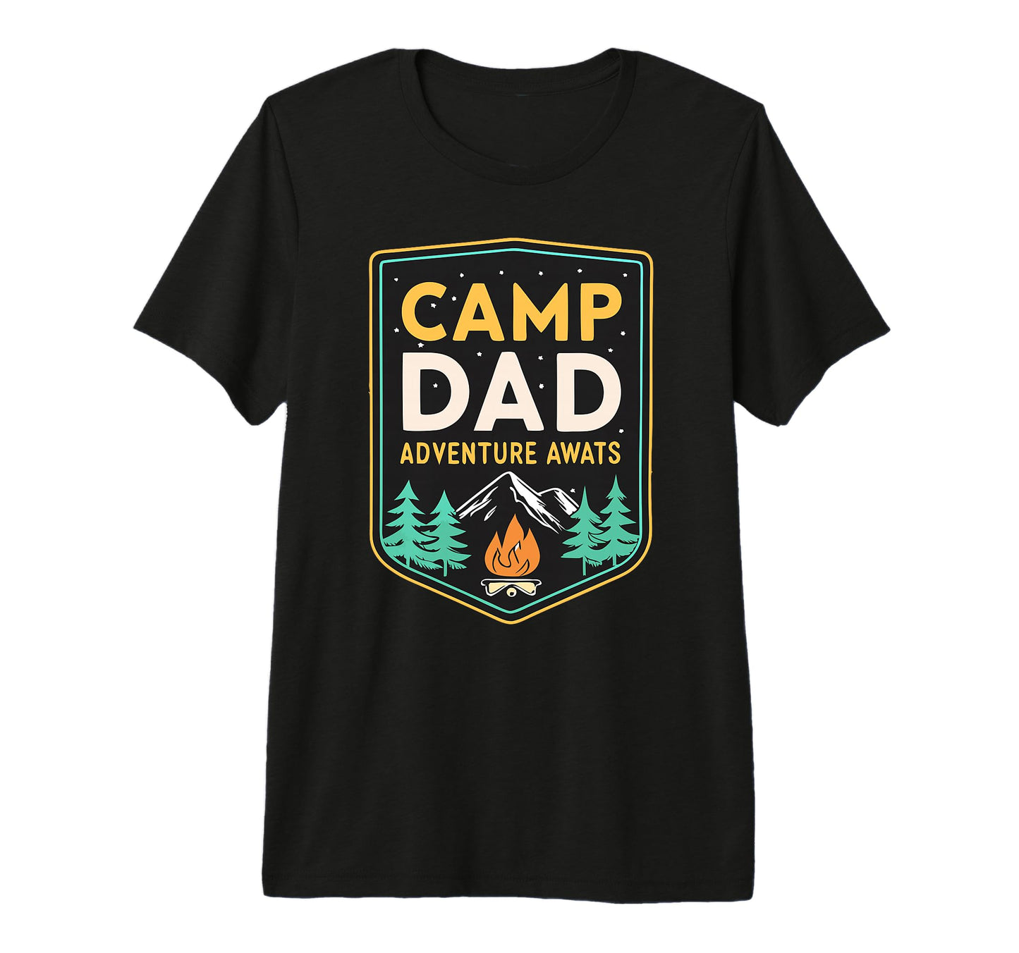 Mens Adventure Dad Camp Dad Fathers Day T-Shirt - Graphic Print for Adults - T-Shirt, Sweatshirt, Hoodie