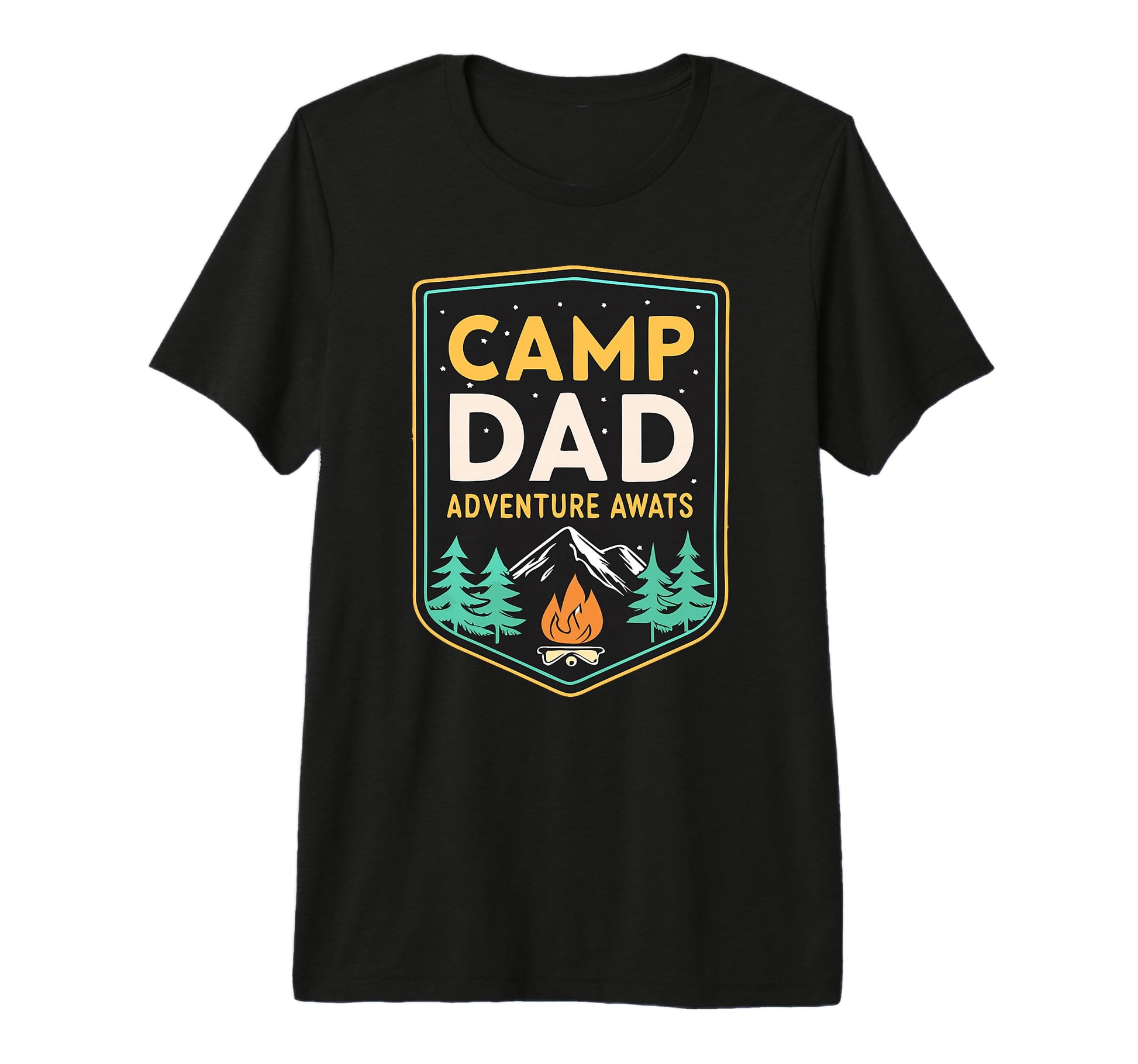 Mens Adventure Dad Camp Dad Fathers Day T-Shirt - Graphic Print for Adults - T-Shirt, Sweatshirt, Hoodie