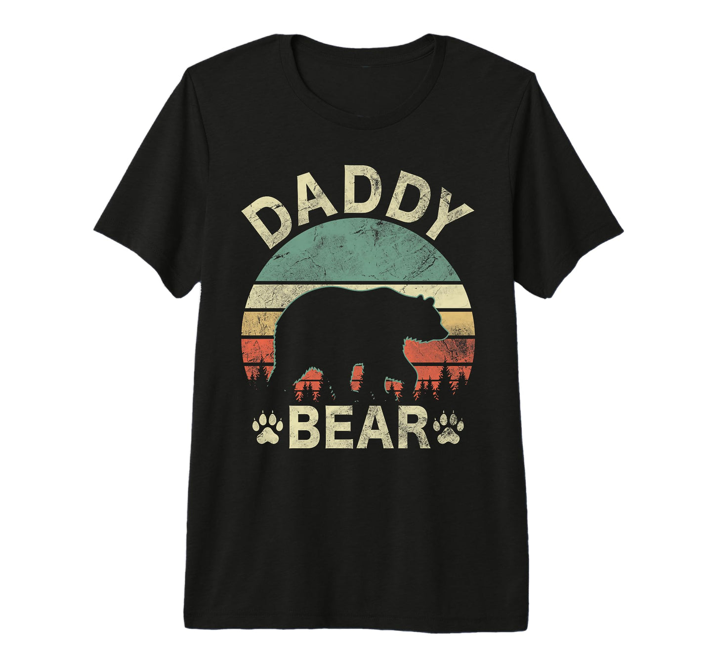 Daddy Bear Funny Dad Camping Fathers T-Shirt - Custom Art Print Men Women - T-Shirt, Sweatshirt, Hoodie