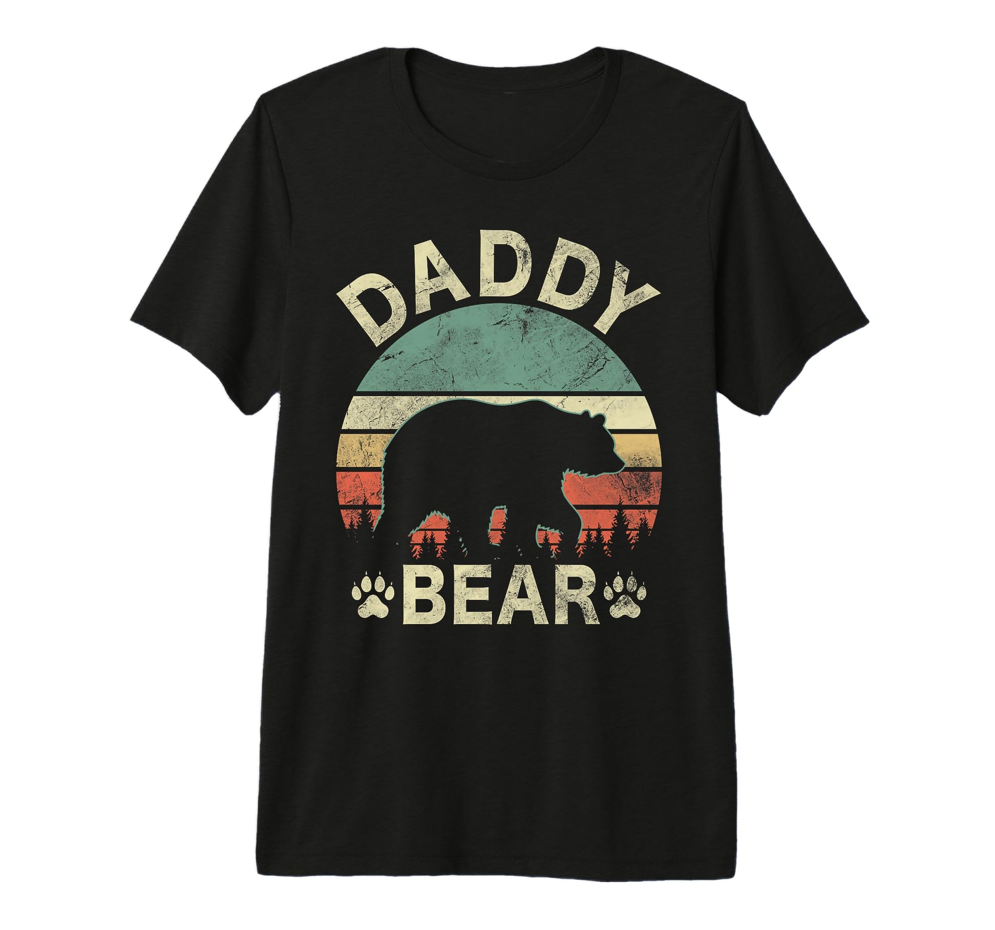 Daddy Bear Funny Dad Camping Fathers T-Shirt - Custom Art Print Men Women - T-Shirt, Sweatshirt, Hoodie