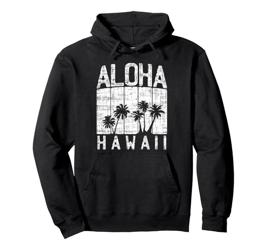 Aloha Hawaii Hawaiian Beach Summer Hoodie - Custom Art Print Men Women - T-Shirt, Sweatshirt, Hoodie