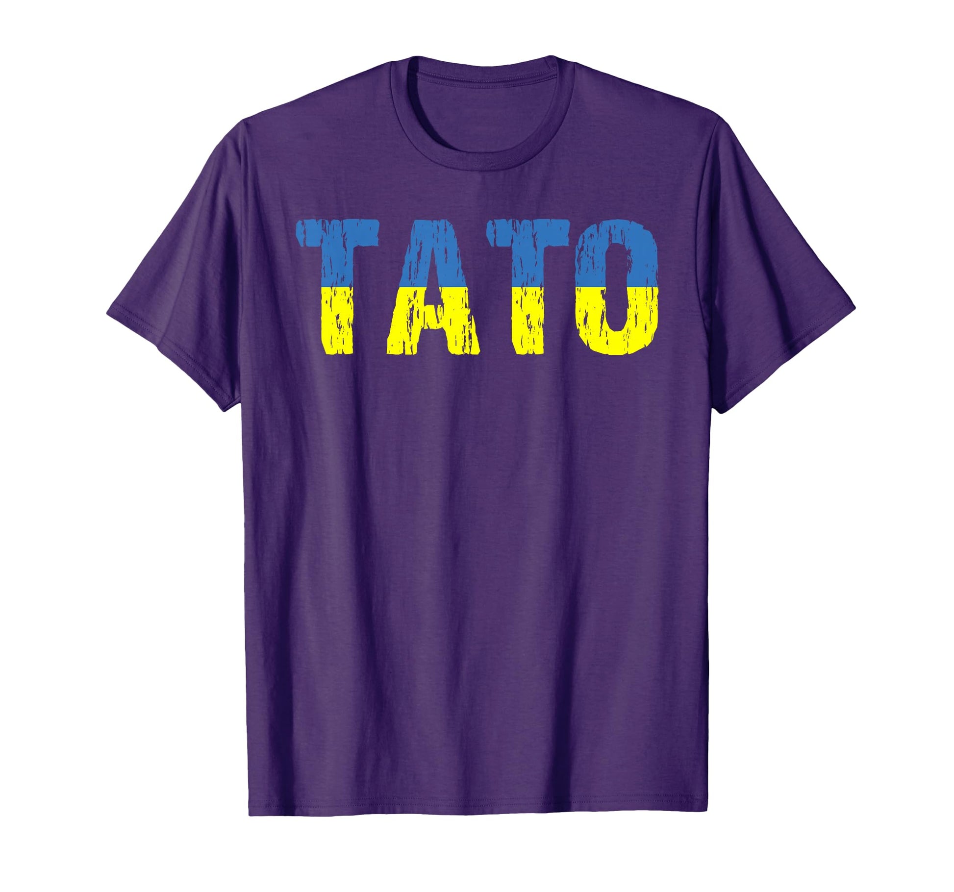 Ukrainian Tato Dad Ukraine Flag T-Shirt - Minimalist Print Unisex - T-Shirt, Sweatshirt, Hoodie
