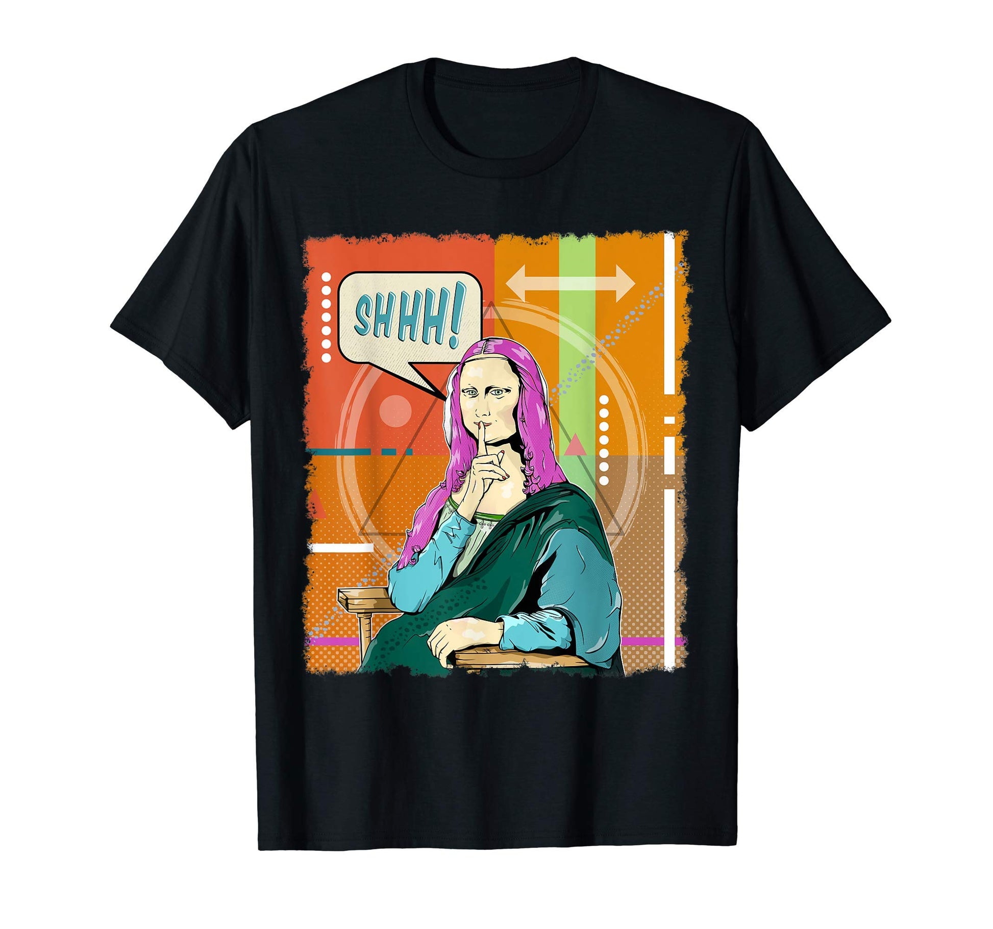 Mona Lisa Pop Art T-Shirt - Minimalist Print Men Women - T-Shirt, Sweatshirt, Hoodie