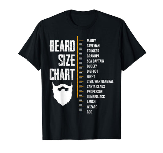 Beard Measurement Chart Beard Length T-Shirt - Streetwear Style Unisex - T-Shirt, Sweatshirt, Hoodie