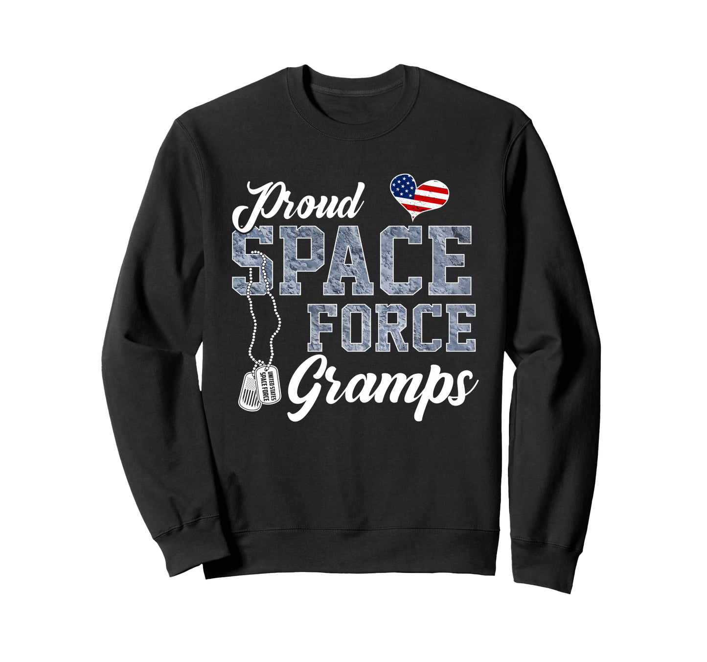 Proud Space Force Gramps Us Sweatshirt - Custom Art Print for Adults - T-Shirt, Sweatshirt, Hoodie