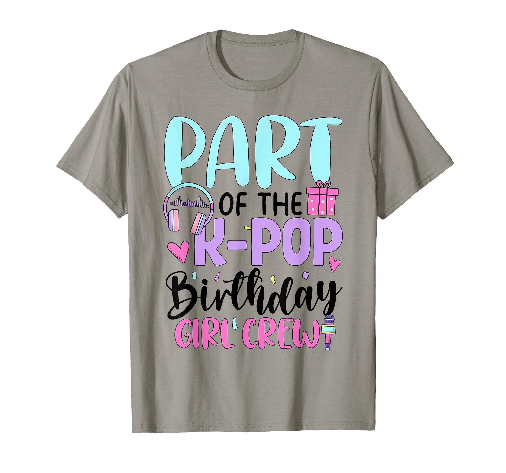 Part K Pop Birthday Crew K Pop Birthday T-Shirt - Unique Graphic for Adults - T-Shirt, Sweatshirt, Hoodie