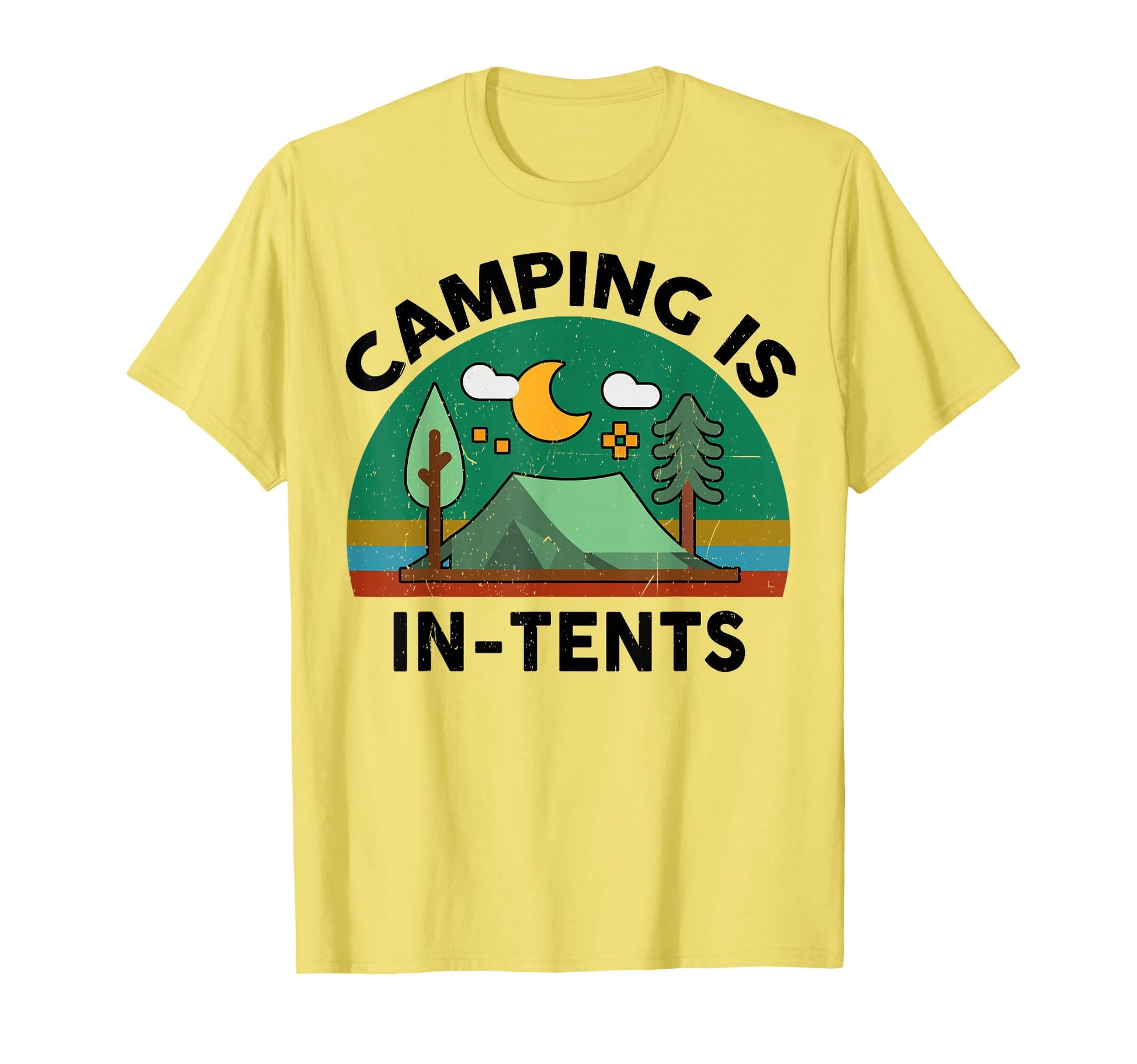 Funny Camping Is Tents Happy Camper T-Shirt - Streetwear Style Men Women - T-Shirt, Sweatshirt, Hoodie