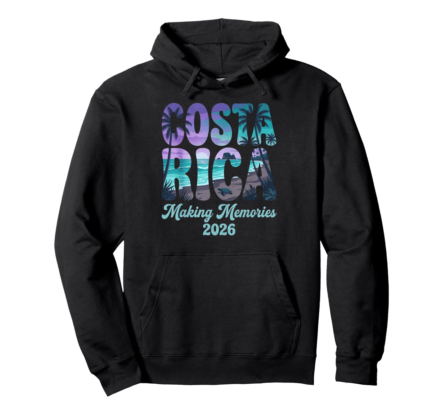 Costa Rica Memories Vacation Tropical Hoodie - Minimalist Print Men Women - T-Shirt, Sweatshirt, Hoodie