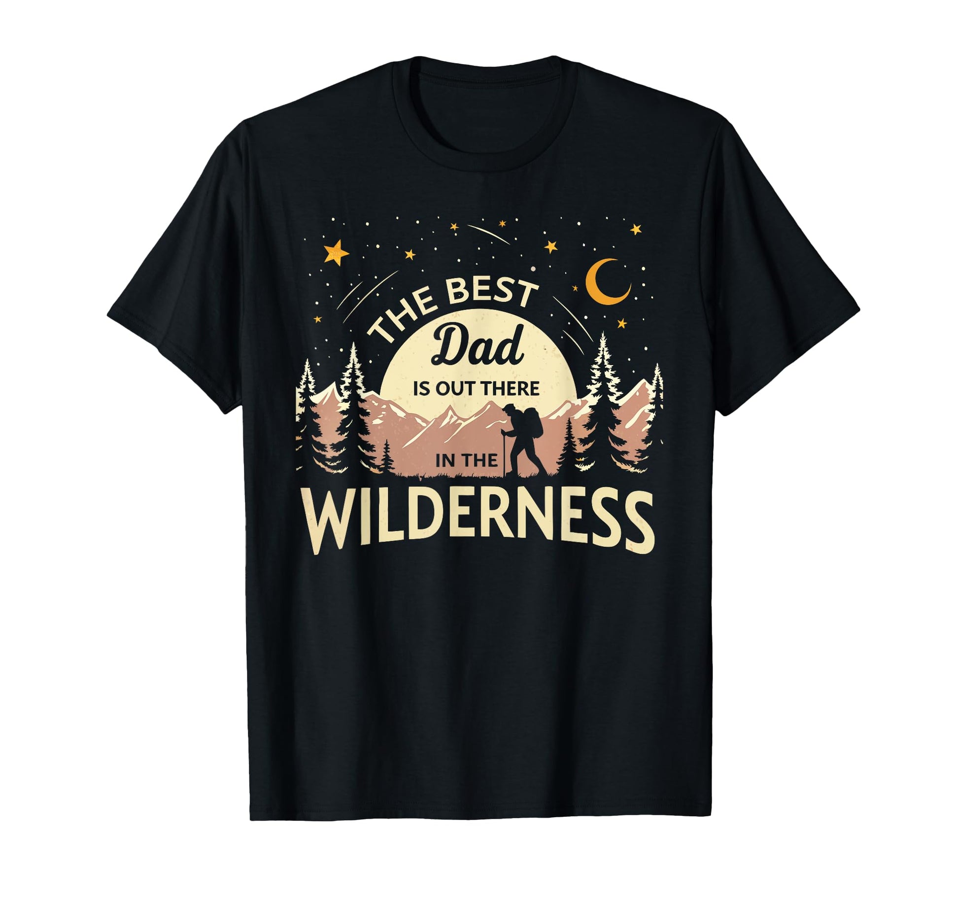 Hiking Dad Fathers Day Best Camping Dad T-Shirt - Trendy Graphic for Adults - T-Shirt, Sweatshirt, Hoodie