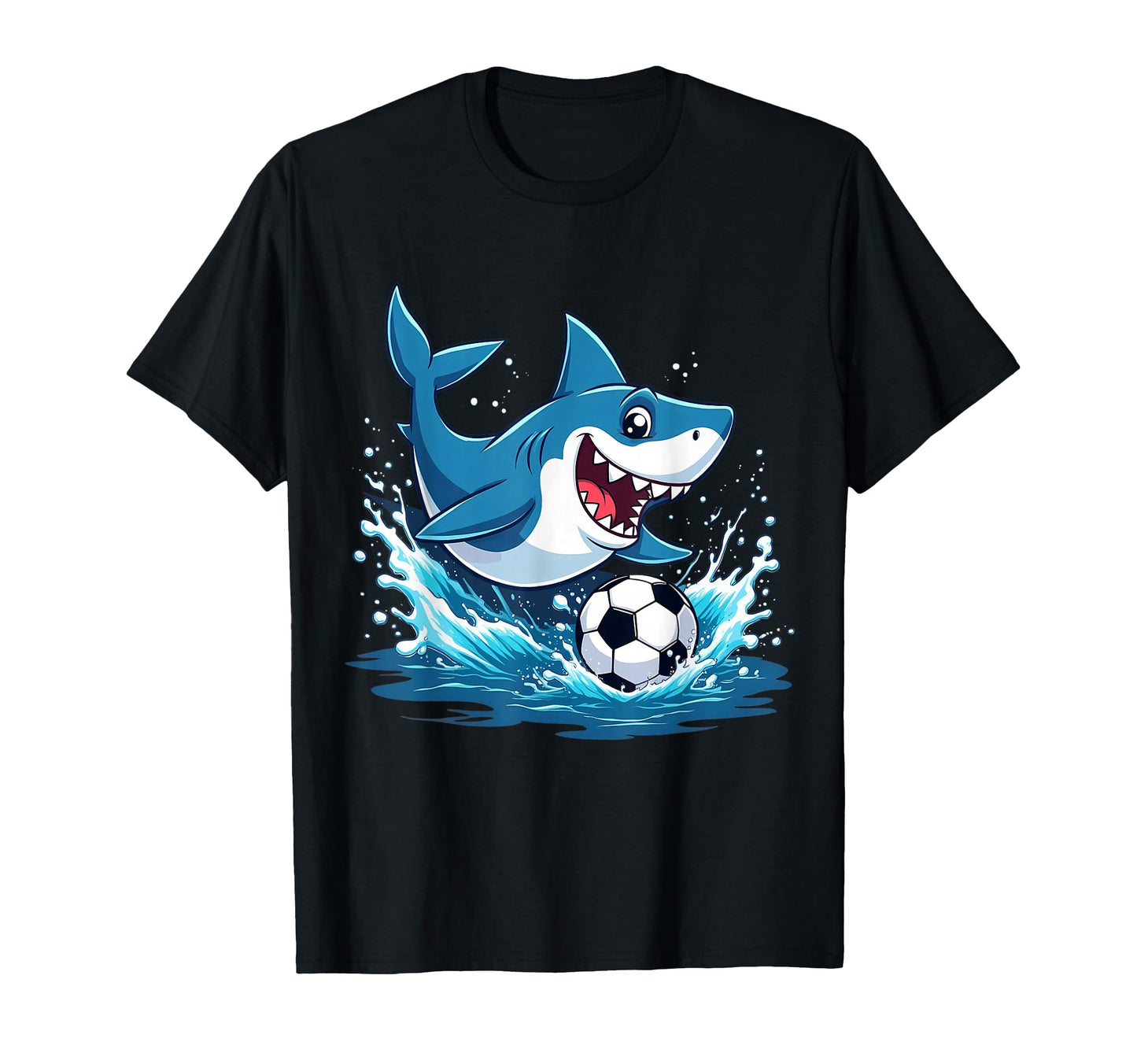 Funny Soccer Shark Playing Ball Animal T-Shirt - Streetwear Style Unisex - T-Shirt, Sweatshirt, Hoodie