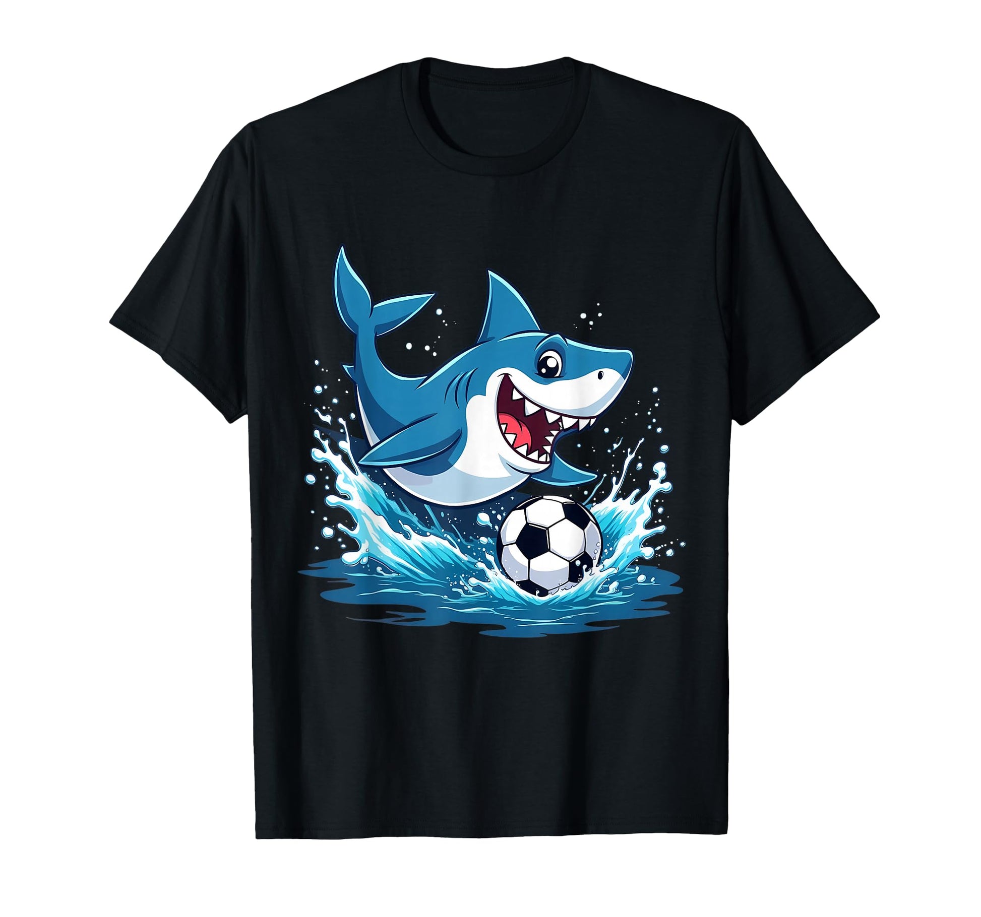 Funny Soccer Shark Playing Ball Animal T-Shirt - Streetwear Style Unisex - T-Shirt, Sweatshirt, Hoodie