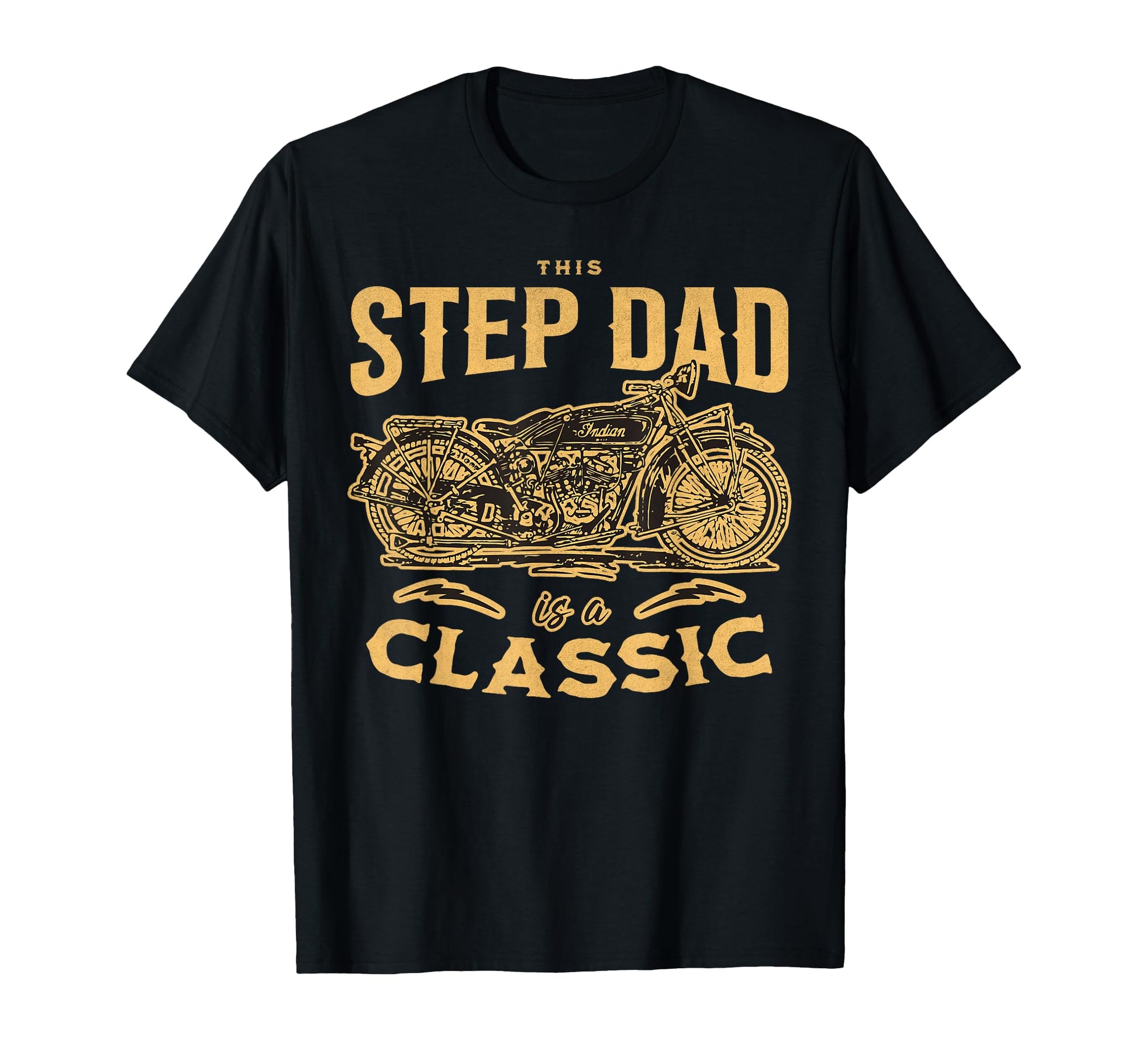 This Step Dad Is Motorcycle Mechanic T-Shirt - Minimalist Print Unisex - T-Shirt, Sweatshirt, Hoodie