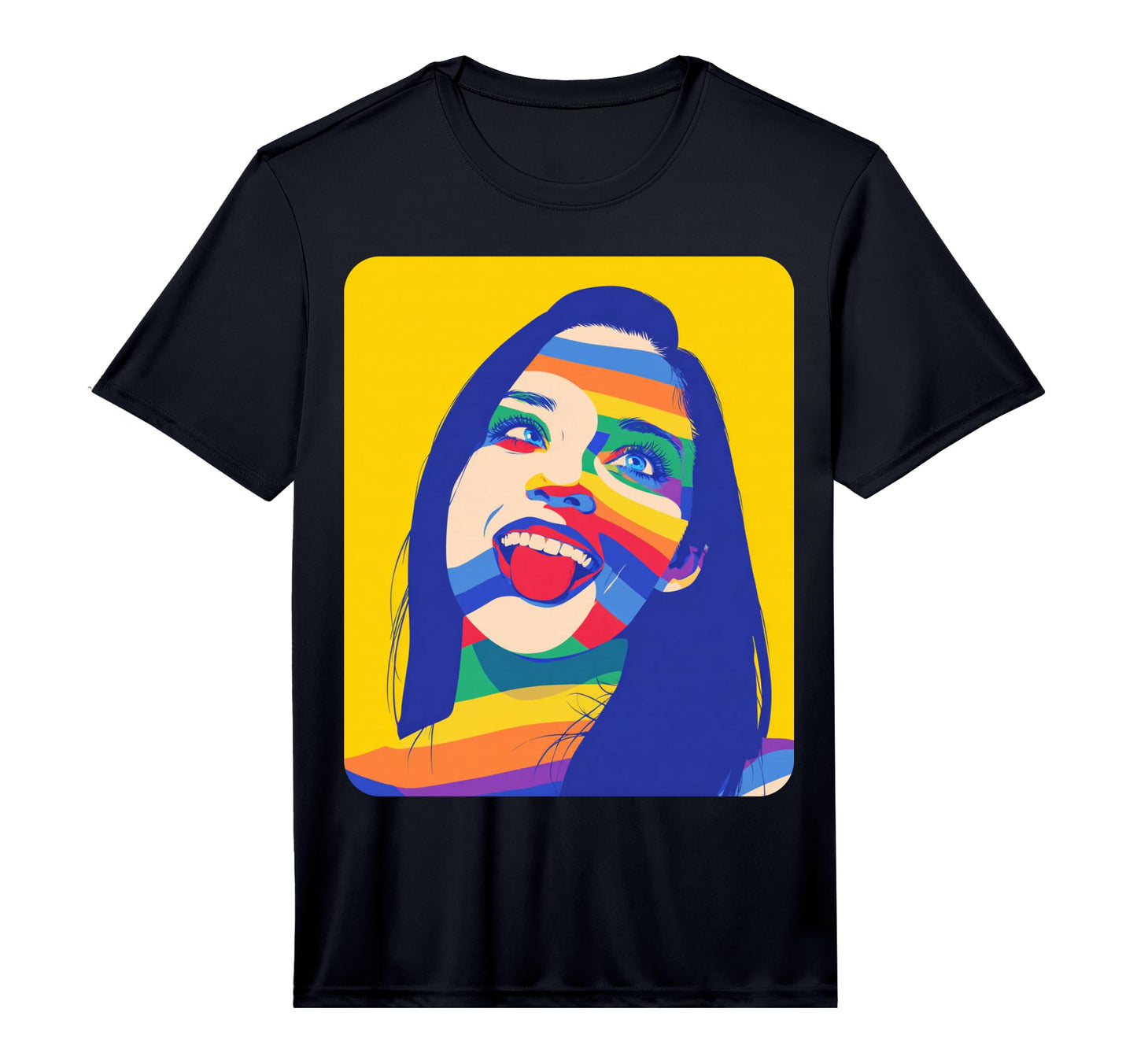 Female Womens Abstract Designer Pop Art T-Shirt - Graphic Print Unisex - T-Shirt, Sweatshirt, Hoodie