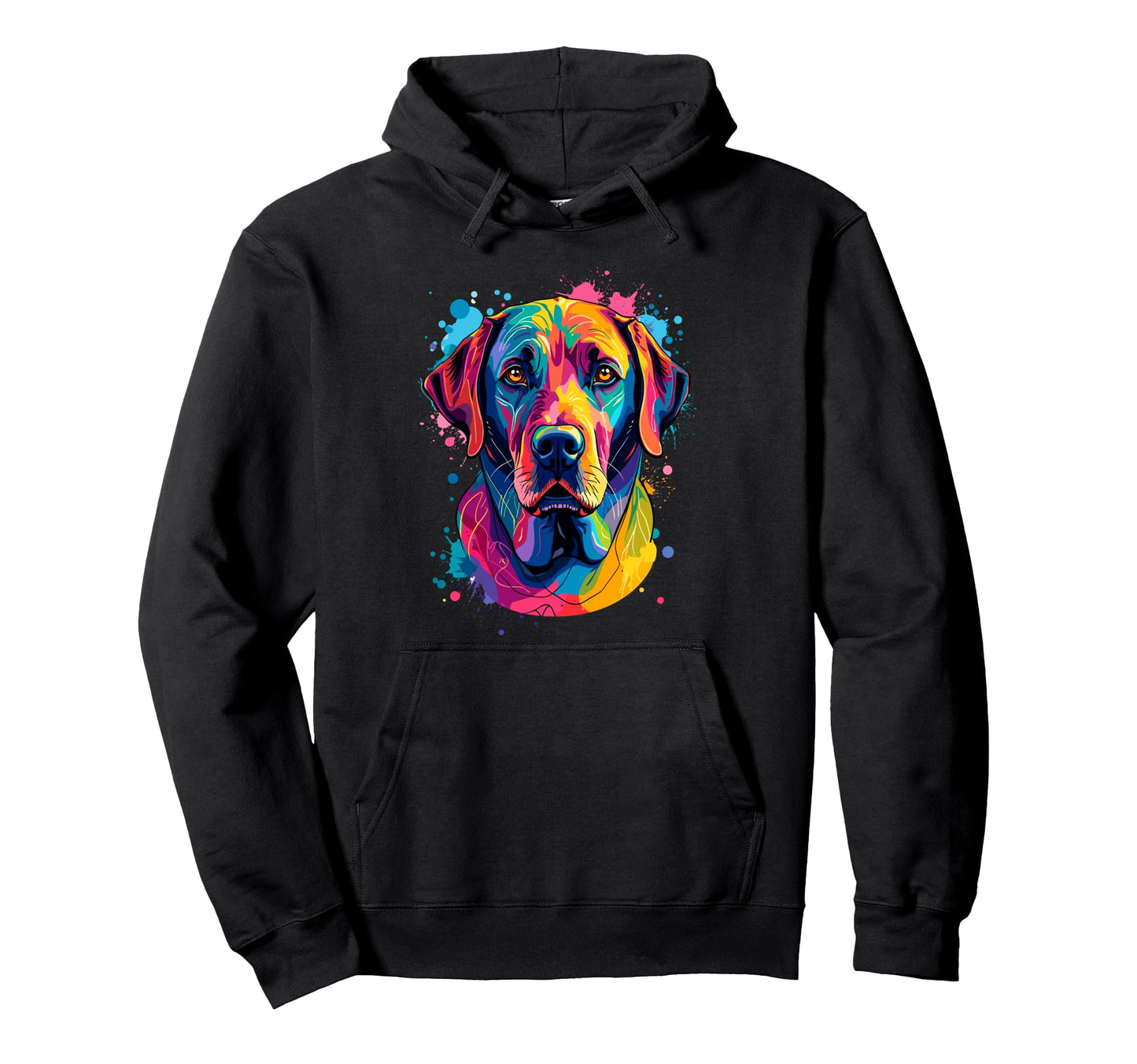 Pop Art Labrador Retriever Owner Puppy Hoodie - Novelty Apparel Unisex - T-Shirt, Sweatshirt, Hoodie