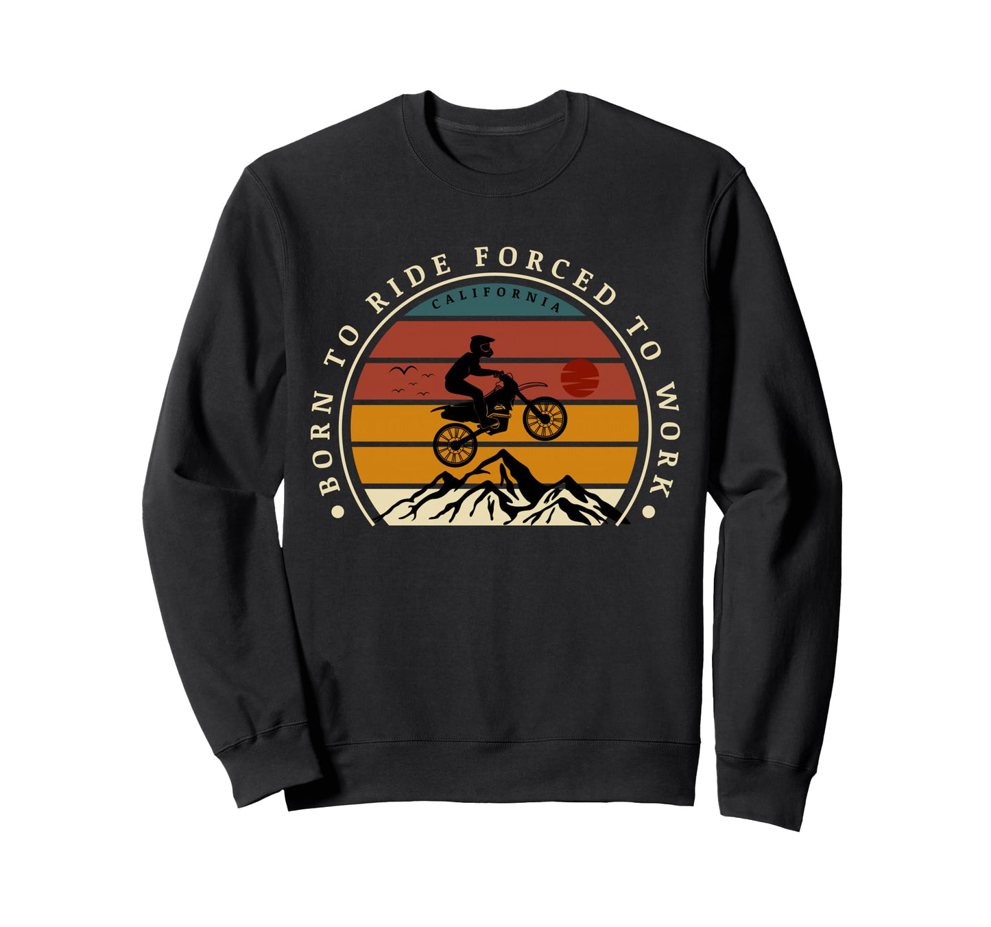 Motocross Enduro Biker Dad Racing Sweatshirt - Trendy Graphic Men Women - T-Shirt, Sweatshirt, Hoodie