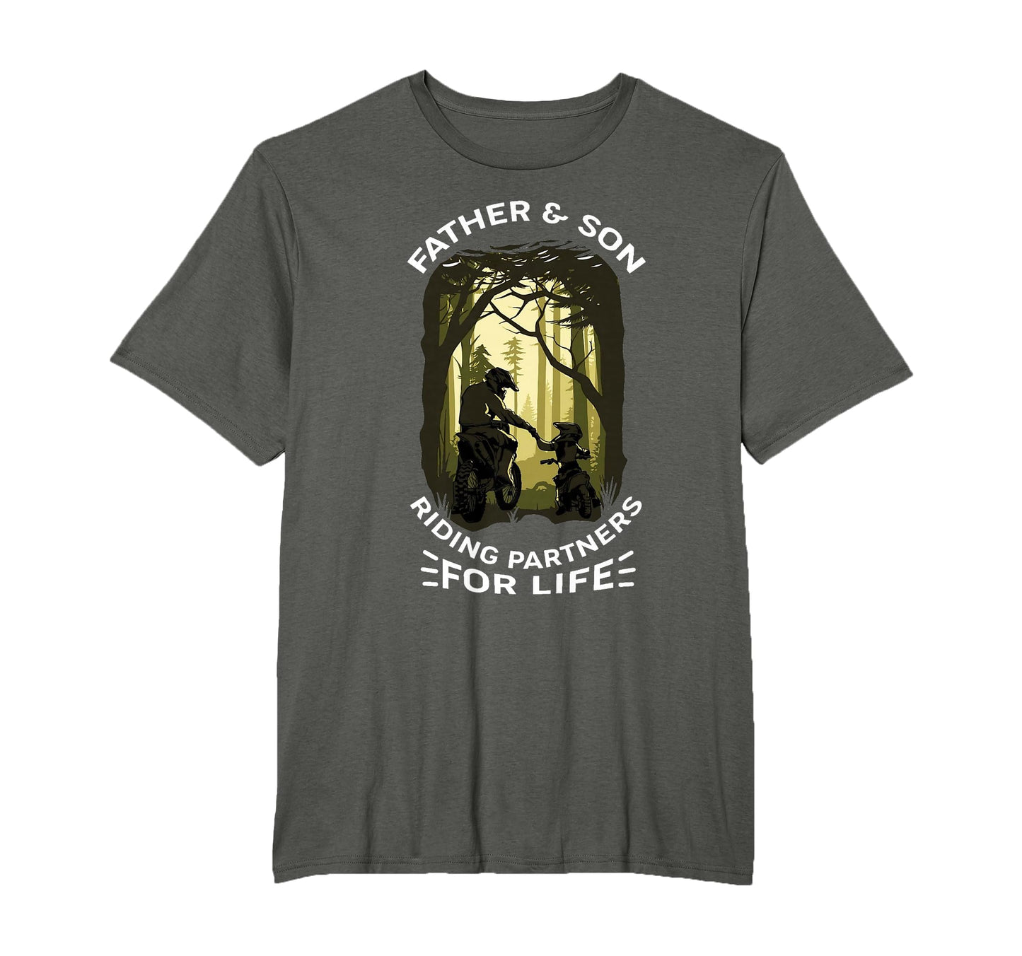 Father And Son Partner Dirt Bike T-Shirt - Minimalist Print Unisex - T-Shirt, Sweatshirt, Hoodie