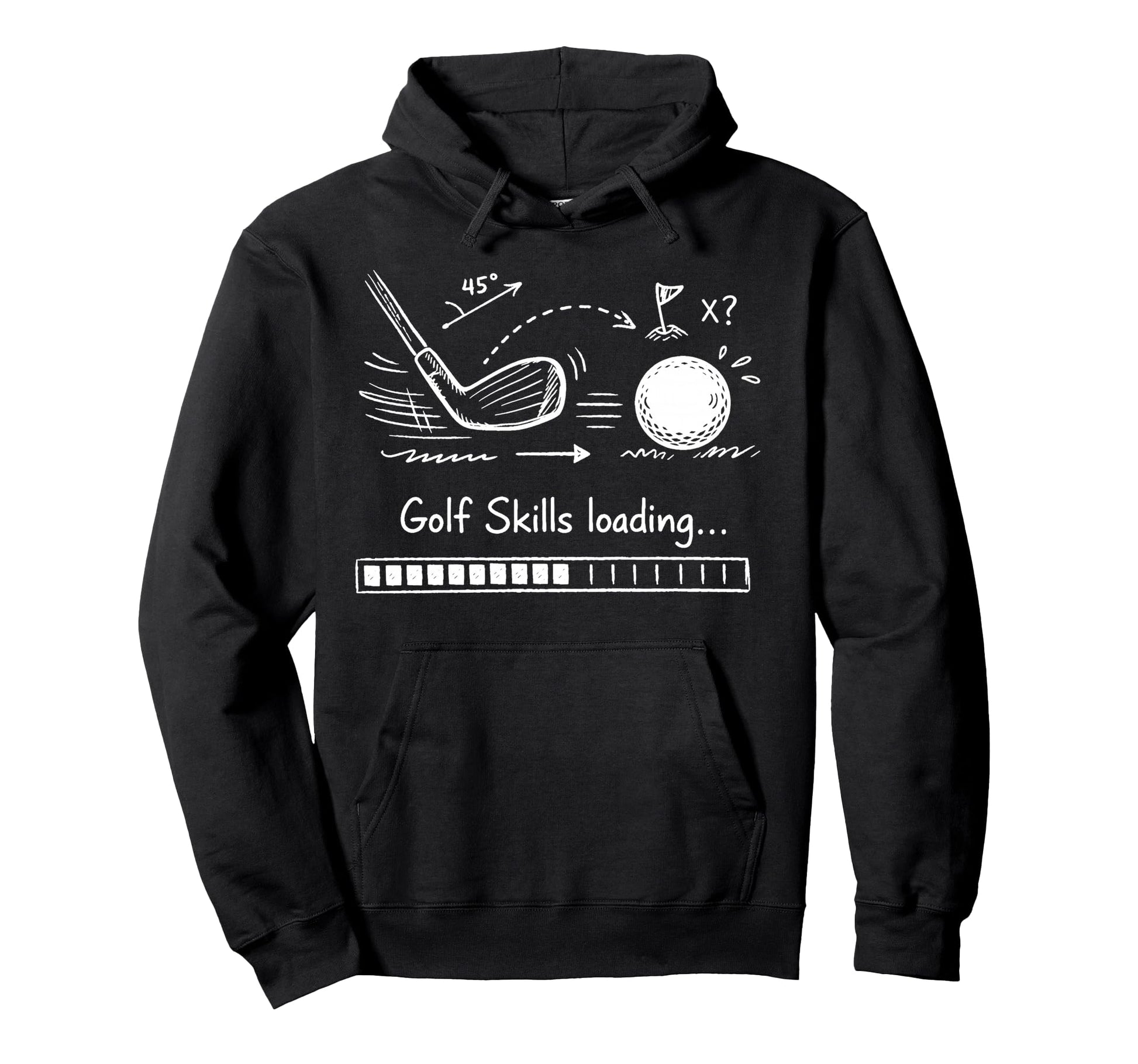 Golf Skills Loading Golfer Golfing Lover Hoodie - Streetwear Style Unisex - T-Shirt, Sweatshirt, Hoodie